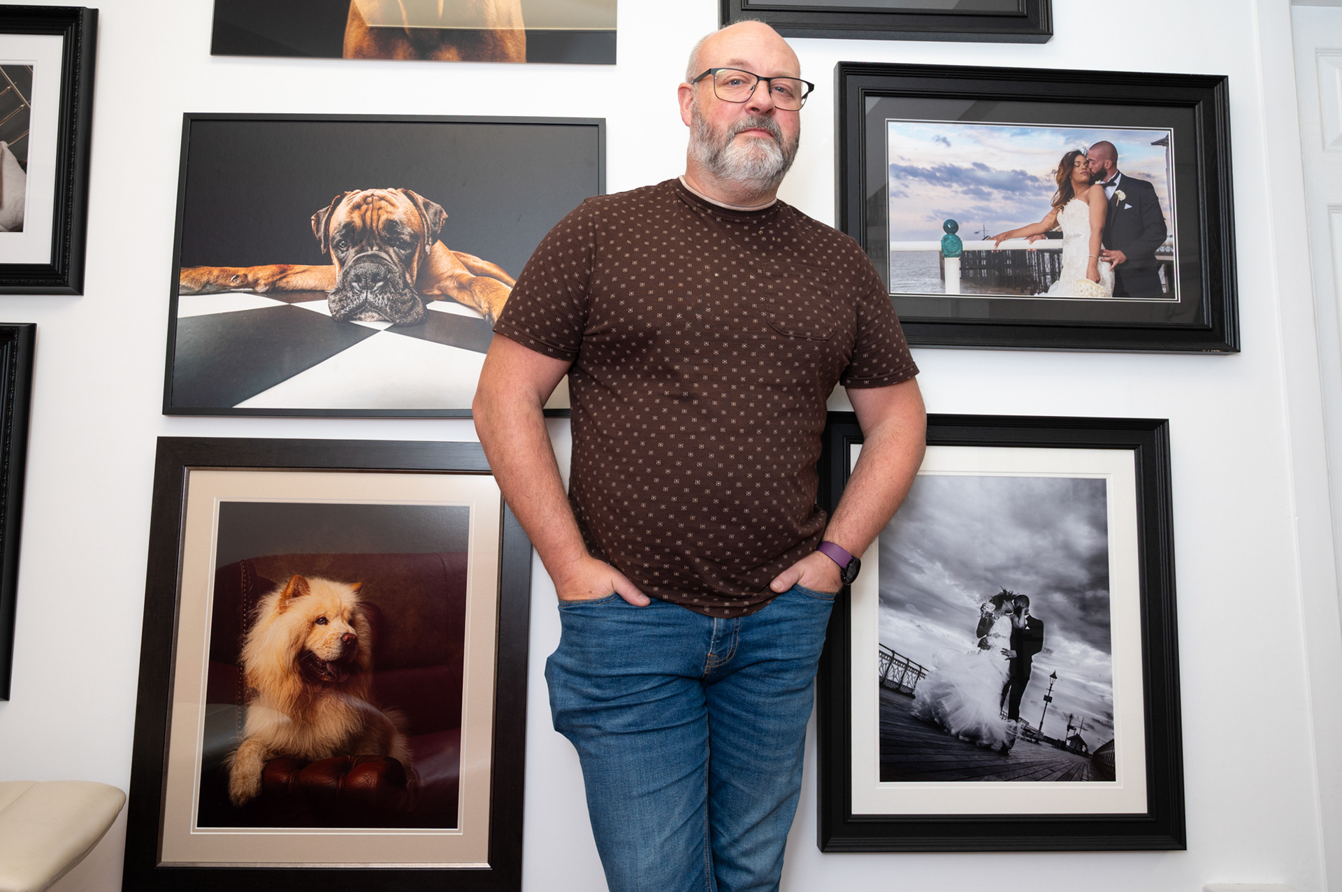 Photographer Julian Fulton who has run his Blackwood High Street photography business since 2015. Specialising in wedding, portrait, pet and boudoir photography Julian’s interest in photography started when at Blackwood Comprehensive School and developed later at Crosskeys College where he studied photography. Ten years in the RAF followed before he started his photographic business in his home town in 2015.