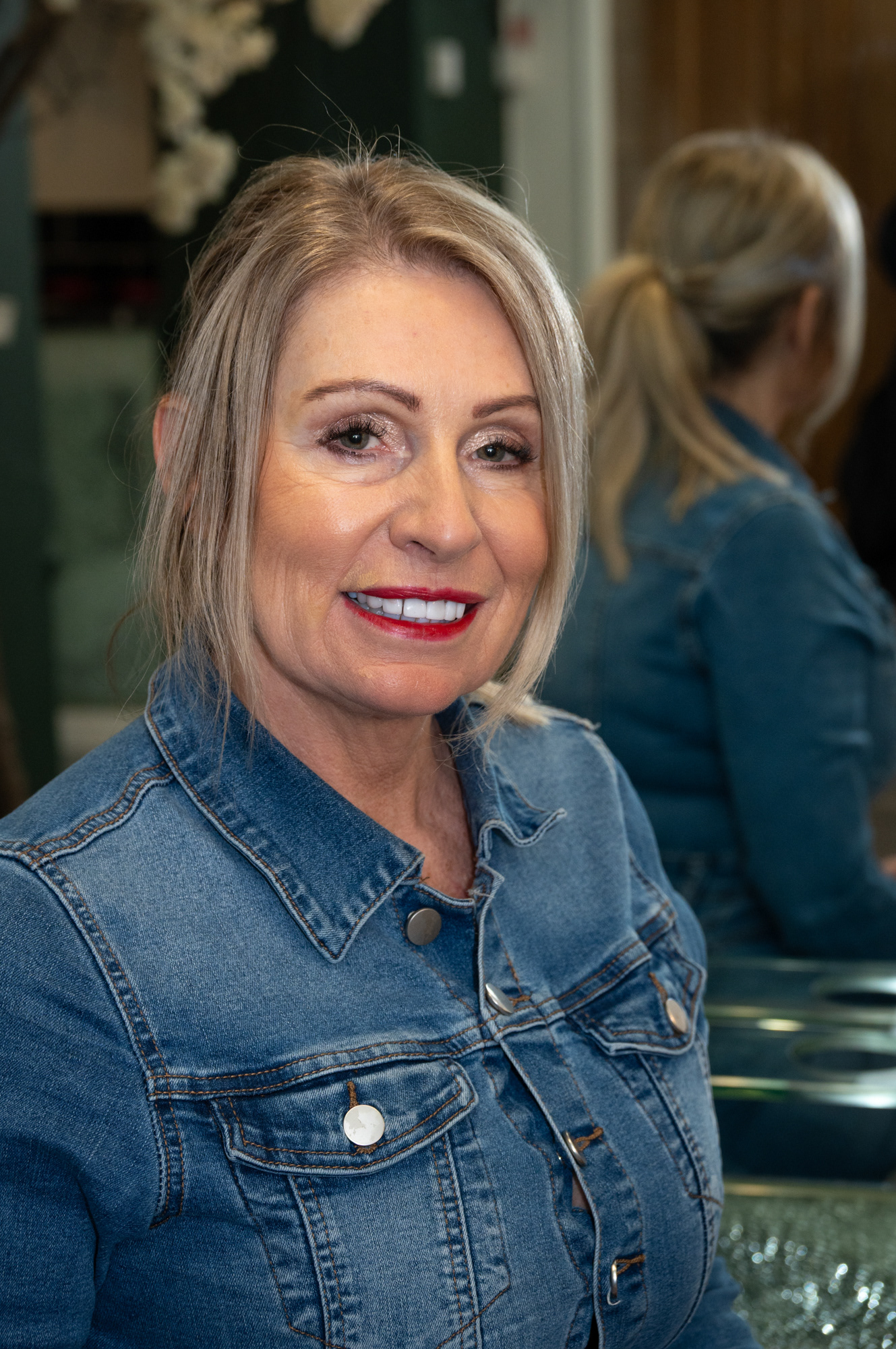 Lisa Galleozzie, who has owned the hairdressing salon “Wickhead” on Blackwood High Street for the past 16 years. Lisa started her apprenticeship at the salon aged fifteen when it was owned by and named after Ken and Hazel. After qualifying Lisa worked at several other local salons before returning to take control of the business when Ken passed away. Ken and Hazel owned the business for forty years and combined with Lisa’s 16 years at the helm it is now one of Blackwoods oldest hairdressing salons. Five stylists are employed at the salon ensuring the women of Blackwood are are expertly coiffured.