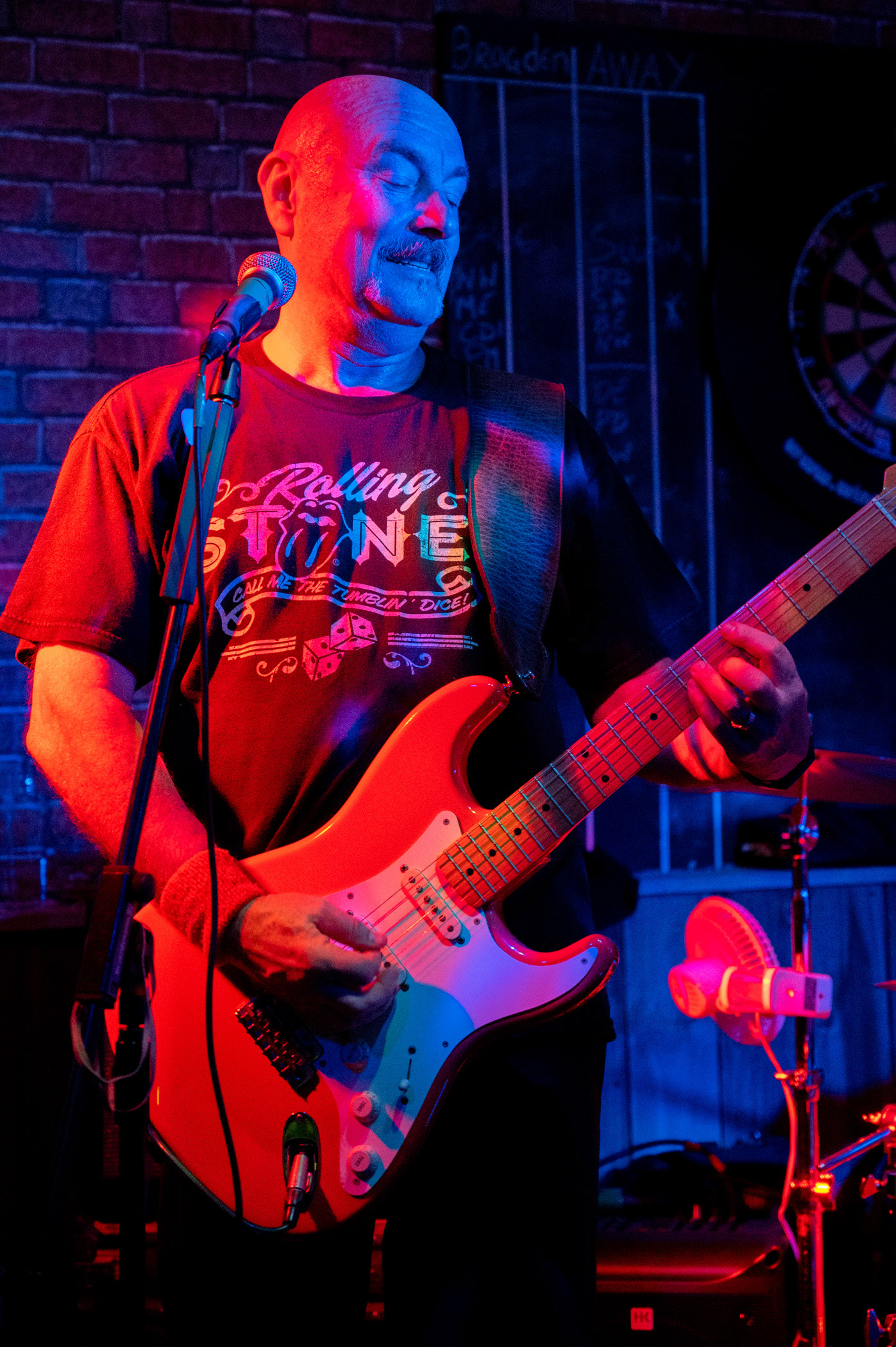 Rock, blues and soul band Tres Hombres perform at The New Brogden Public House, Porthcawl, 9/11/19