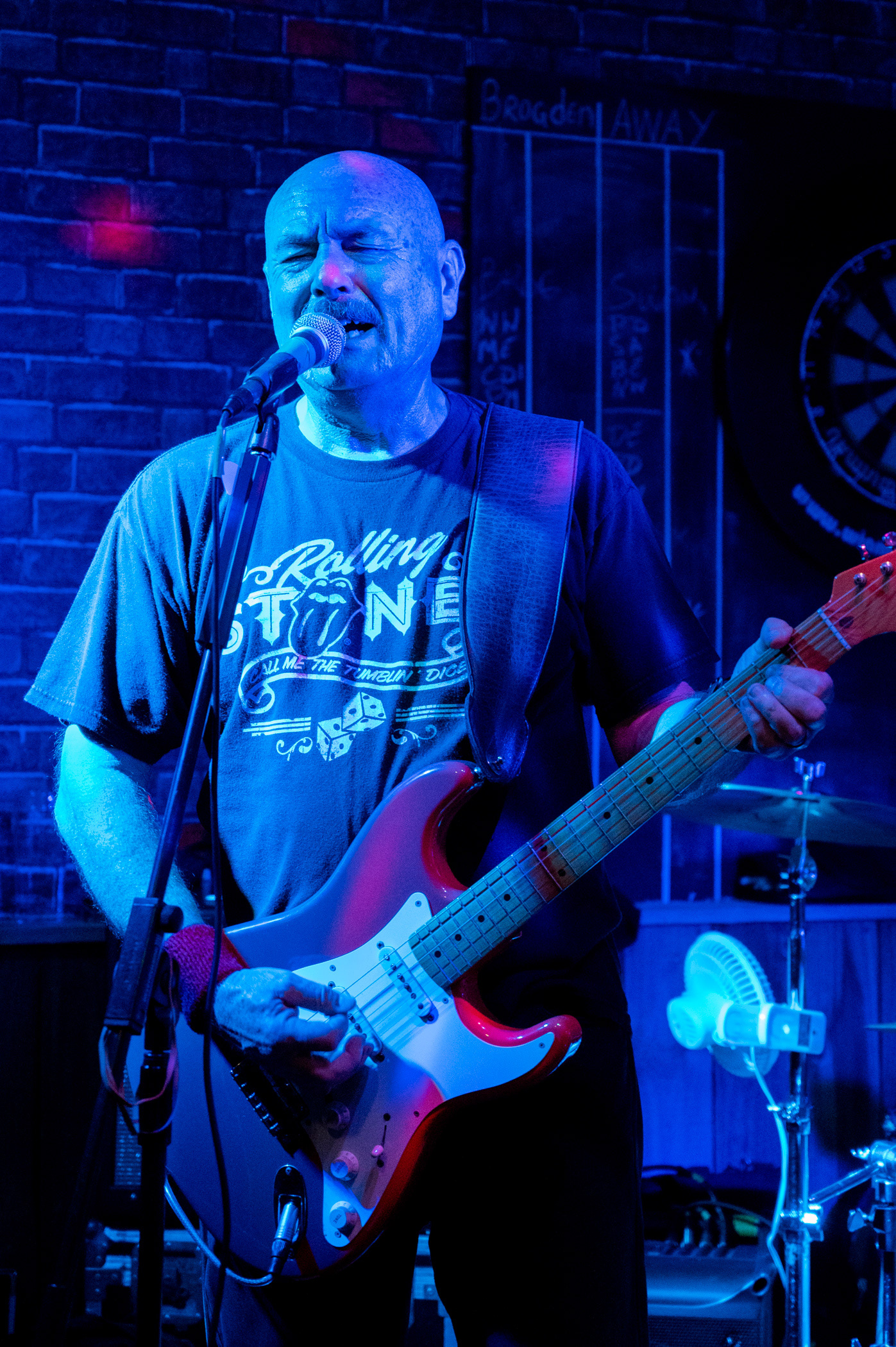 Rock, blues and soul band Tres Hombres perform at The New Brogden Public House, Porthcawl, 9/11/19