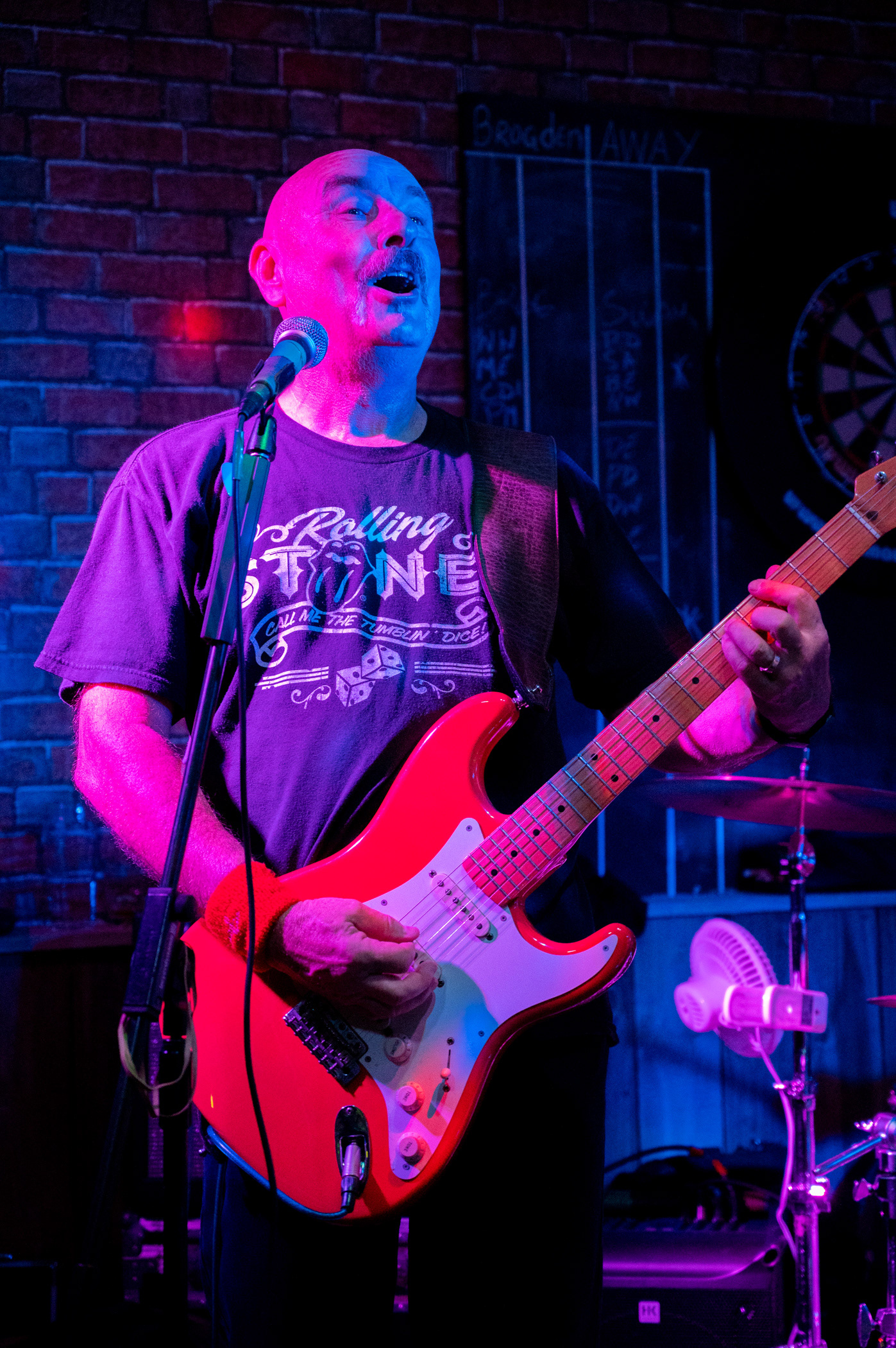 Rock, blues and soul band Tres Hombres perform at The New Brogden Public House, Porthcawl, 9/11/19