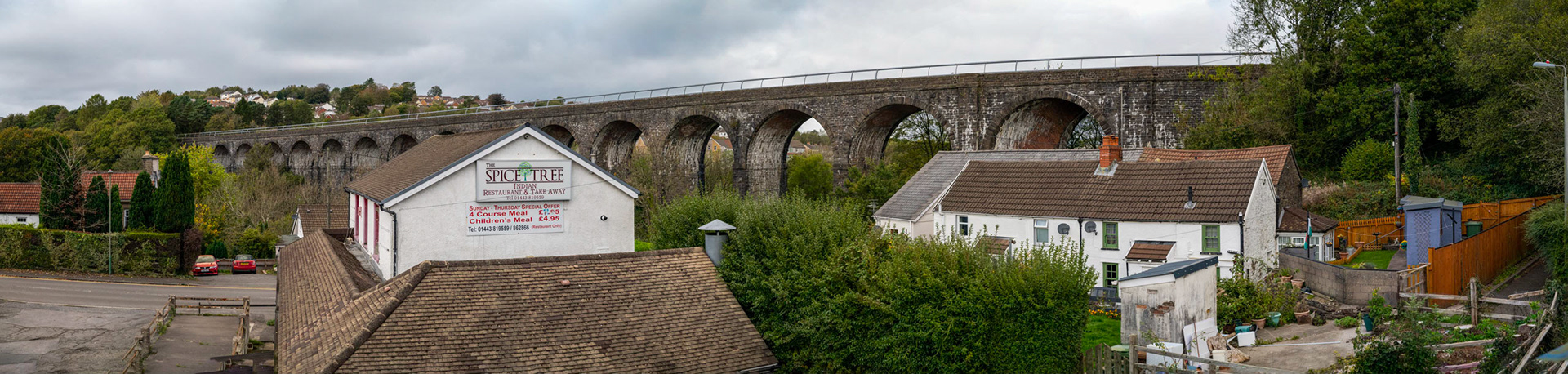 Hengoed viaduct, Maesycwmmer, South Wales, UK