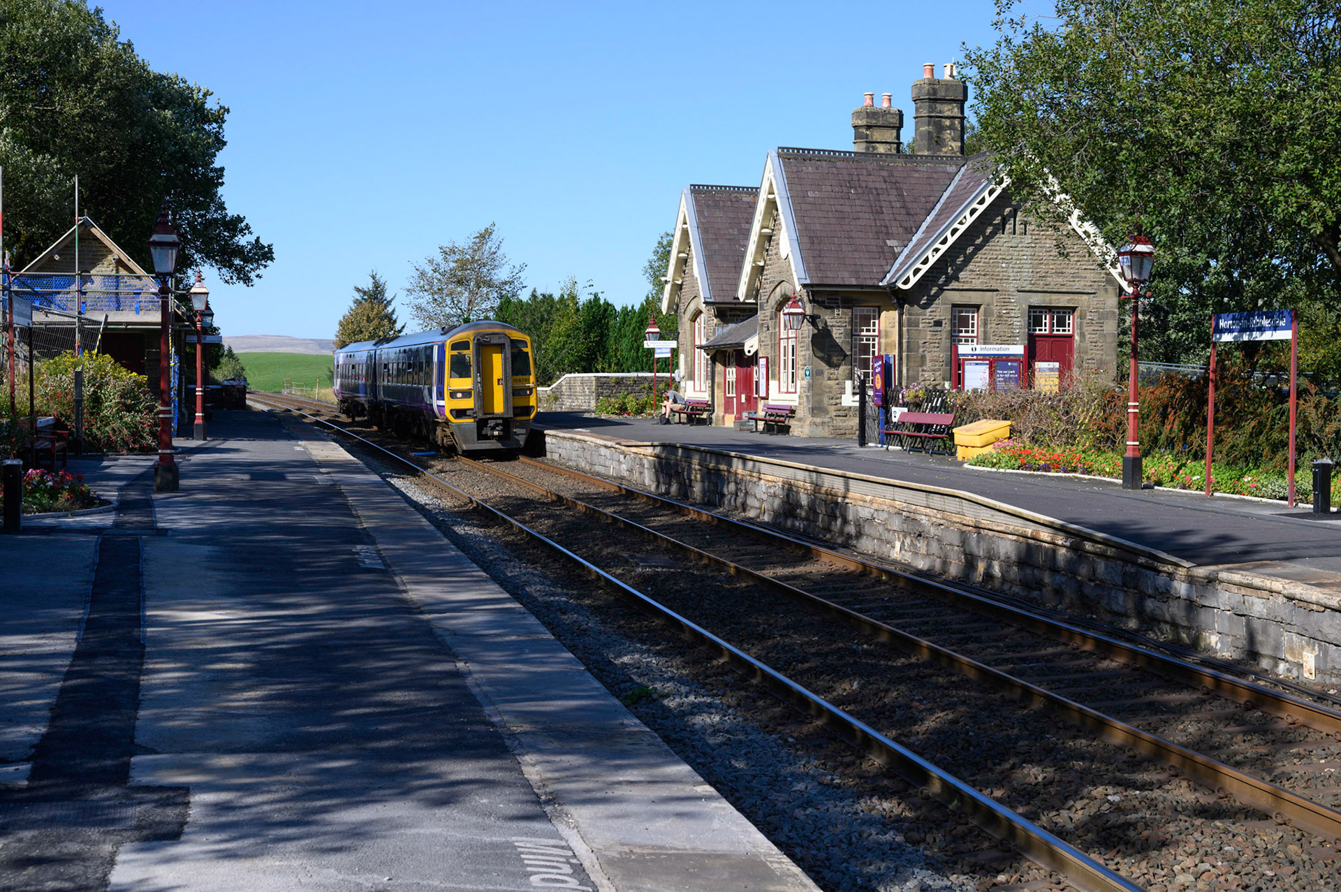 Horton in Ribblesdale Railway Station on the Settle to Carlisle Railway line, North Yorkshire.