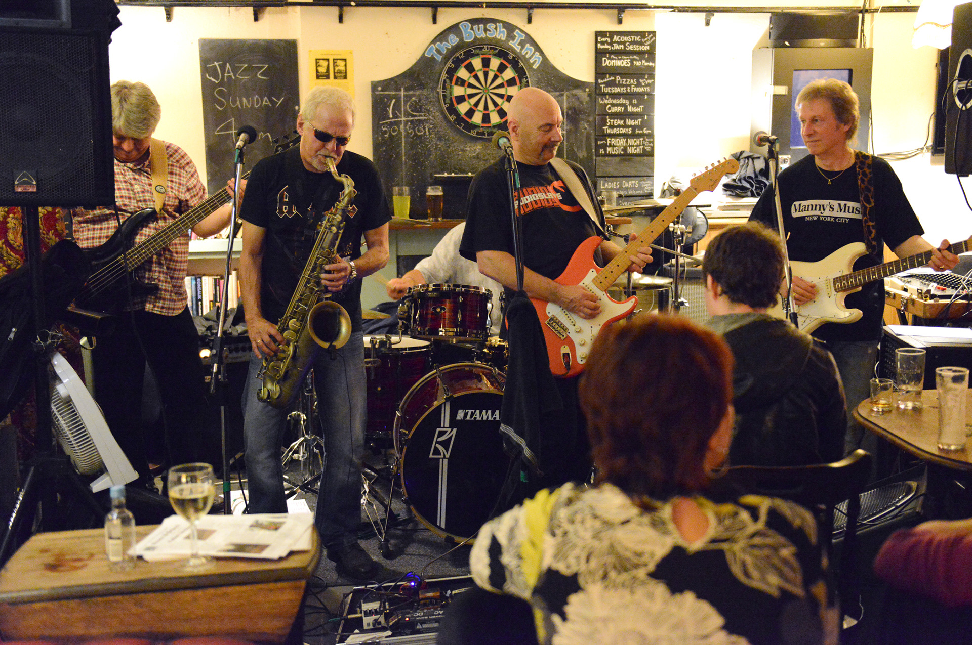 Tres Hombres play at The Bush Inn, Upper Cwmbran.