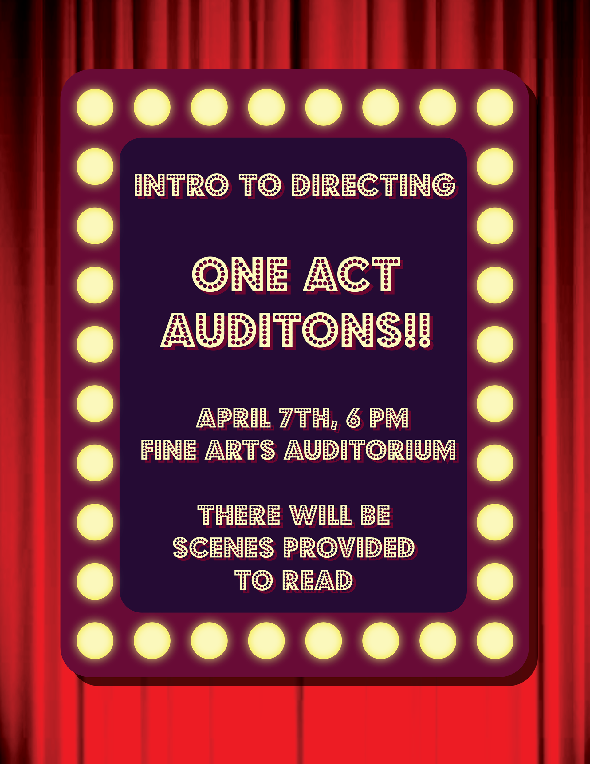 Poster for NWCC theatre, 2025