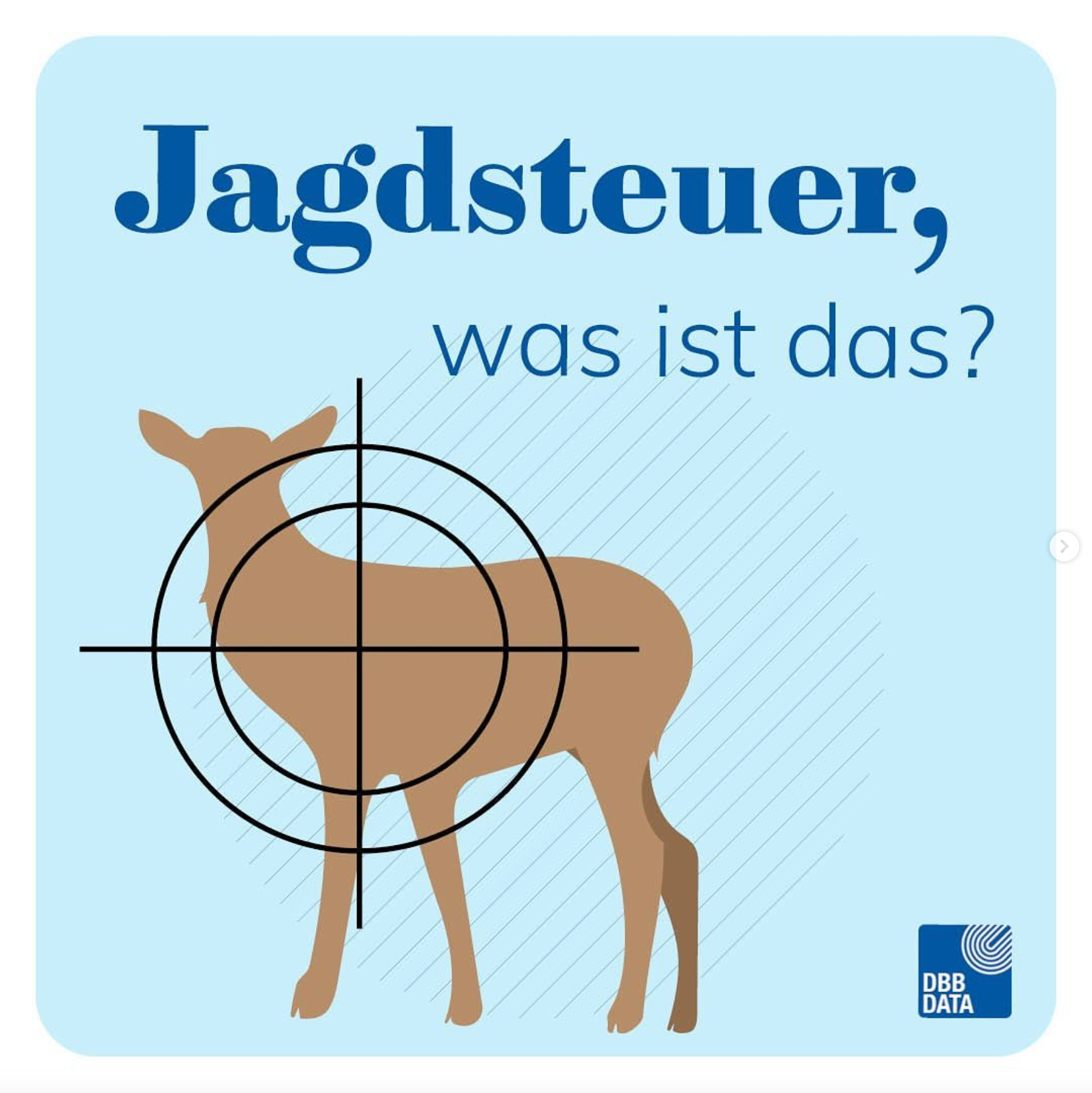 Dieses Reh und Fadenkreuz ist ebenfalls selbst illustriert