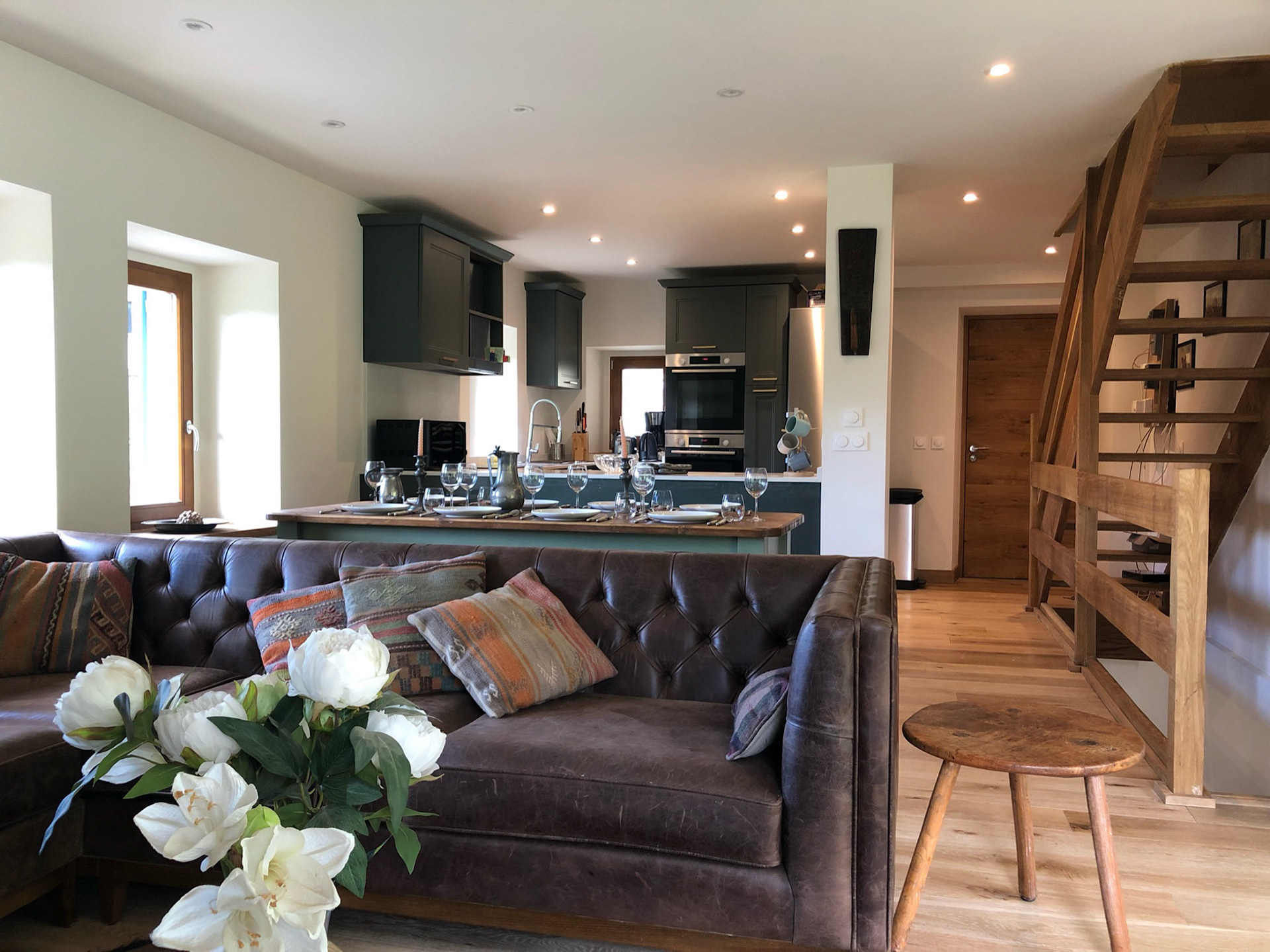 Open plan living area