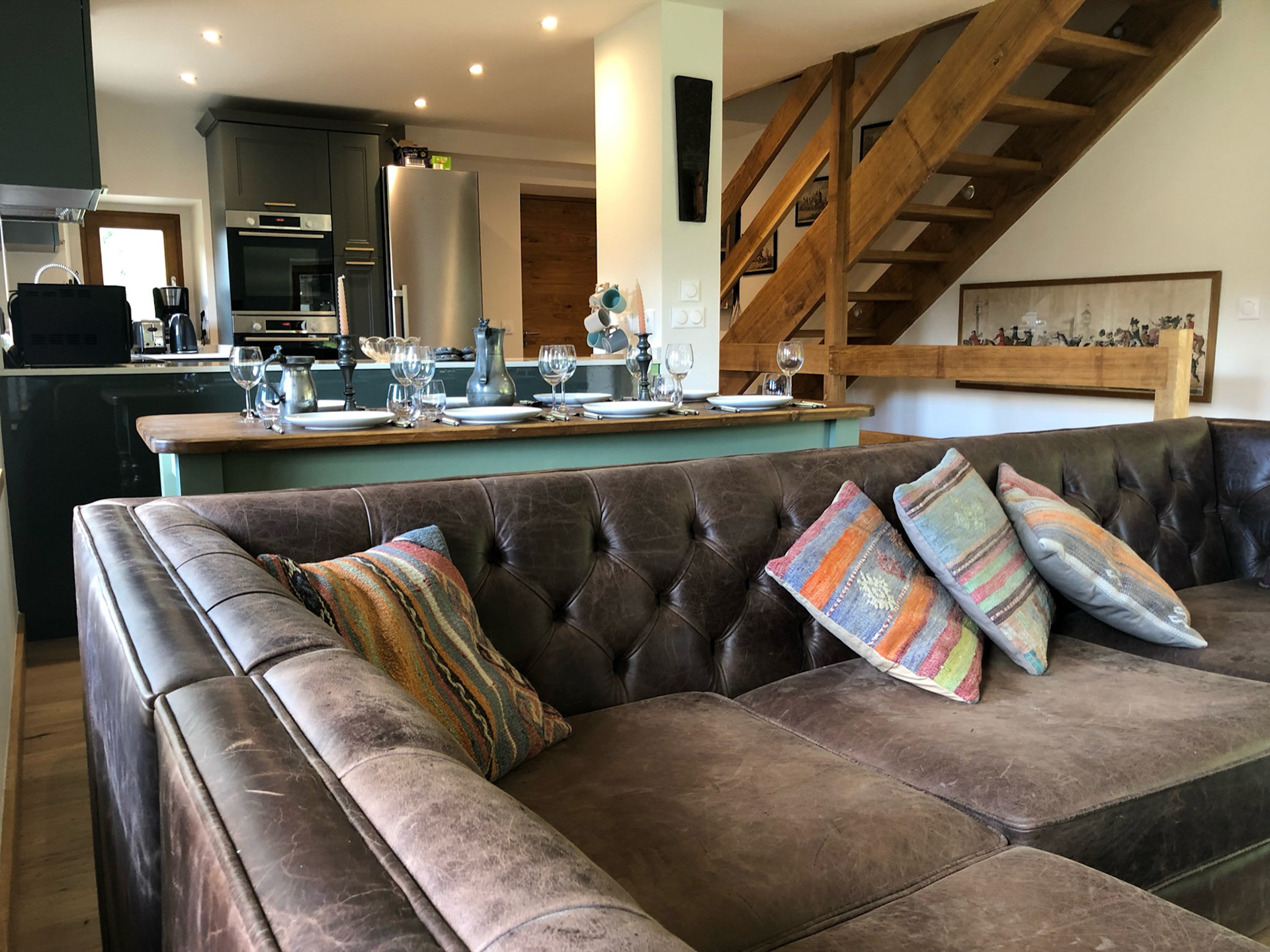 Open plan living area