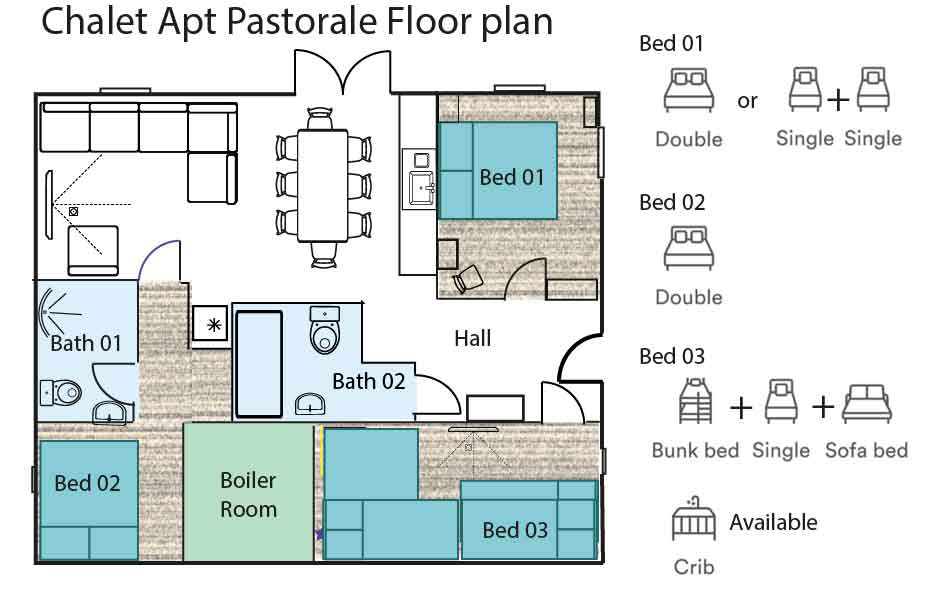 Floor plan / Plan d'étage