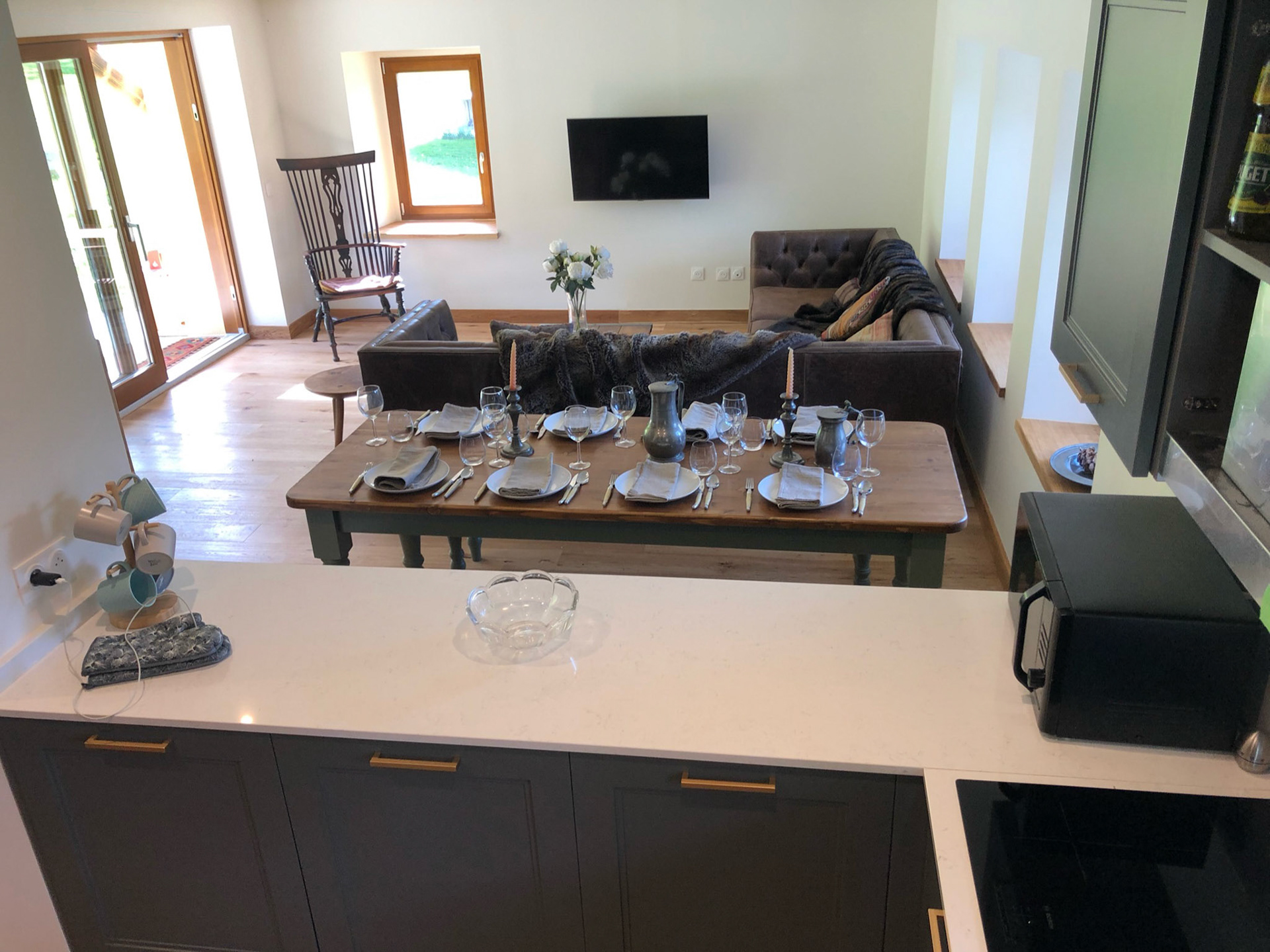 Open plan living area