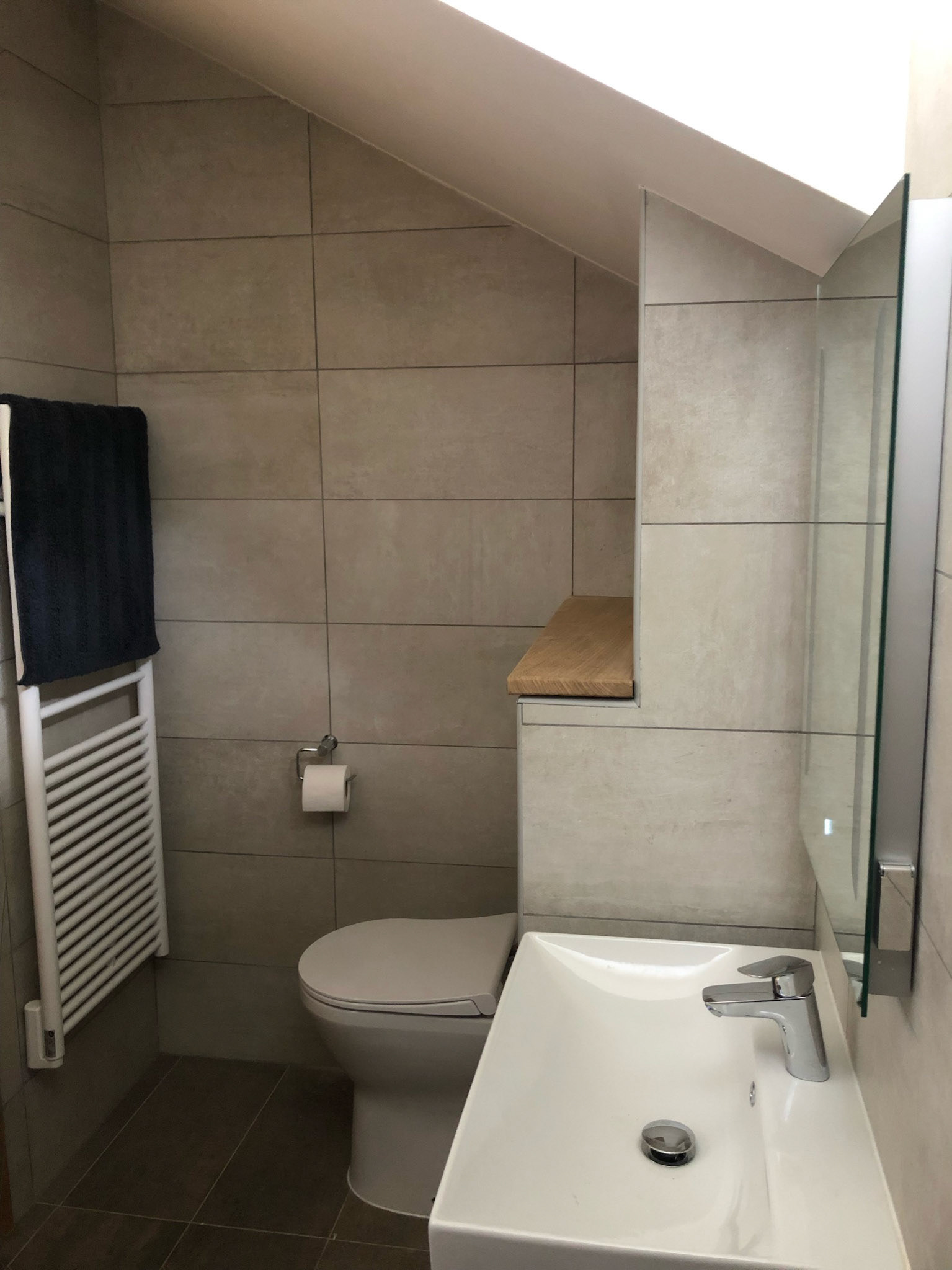 Top floor bathroom - shower + sink +  toilet