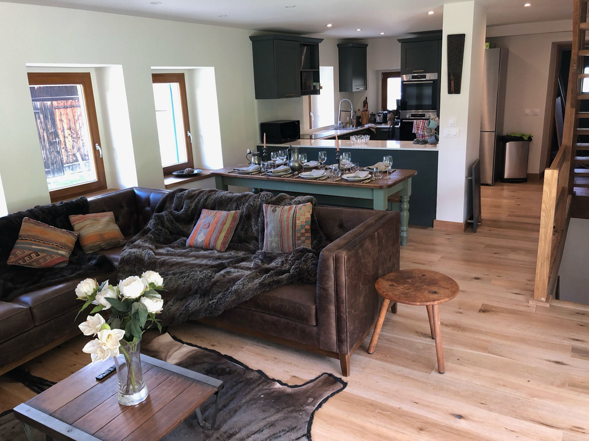 Open plan living area