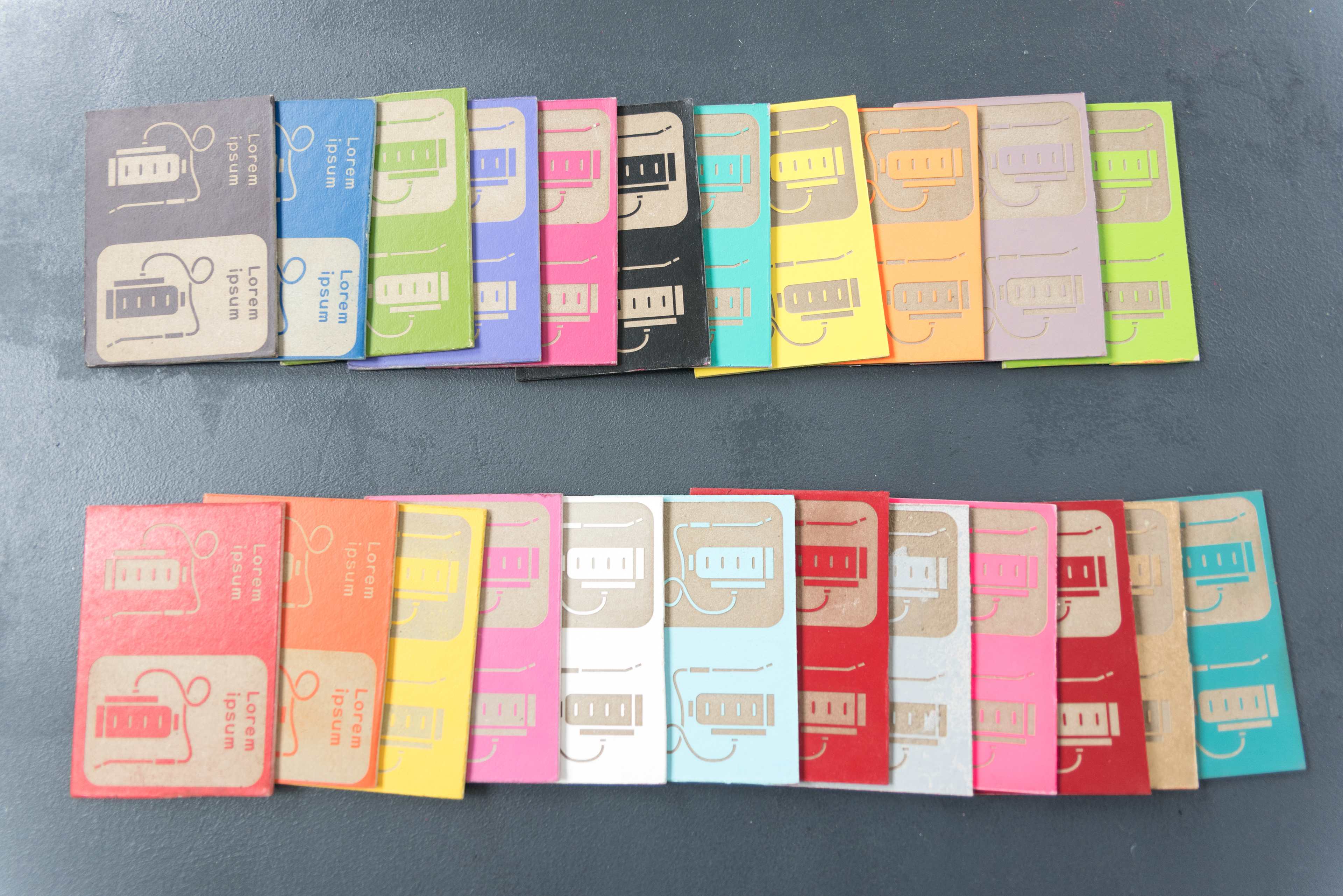 Tests de couleurs.