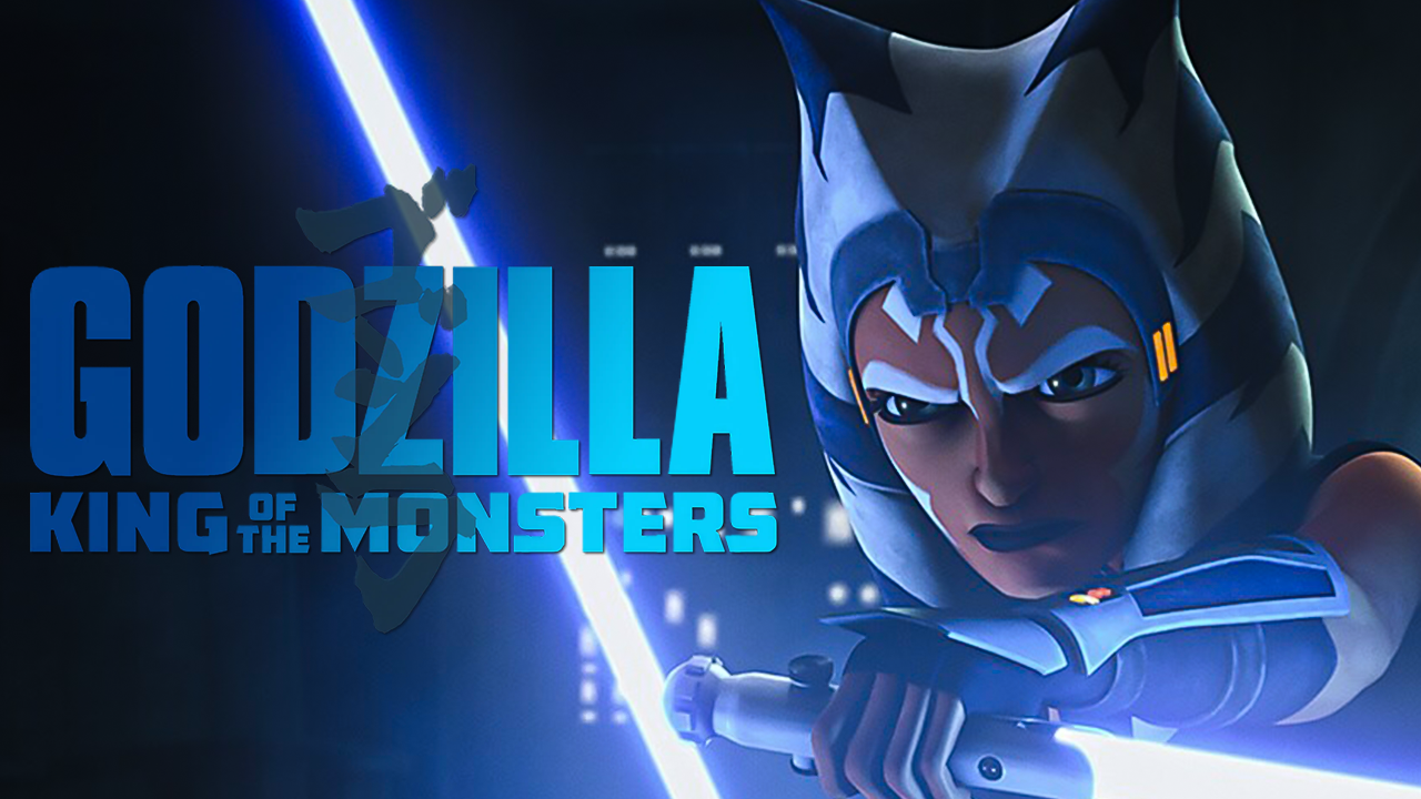 The thumbnail was for a trailer edit video that used The Clone Wars Season 7 with Godzilla: King of the Monsters. My main goal editing the base image to reflect the blue color in the title text.