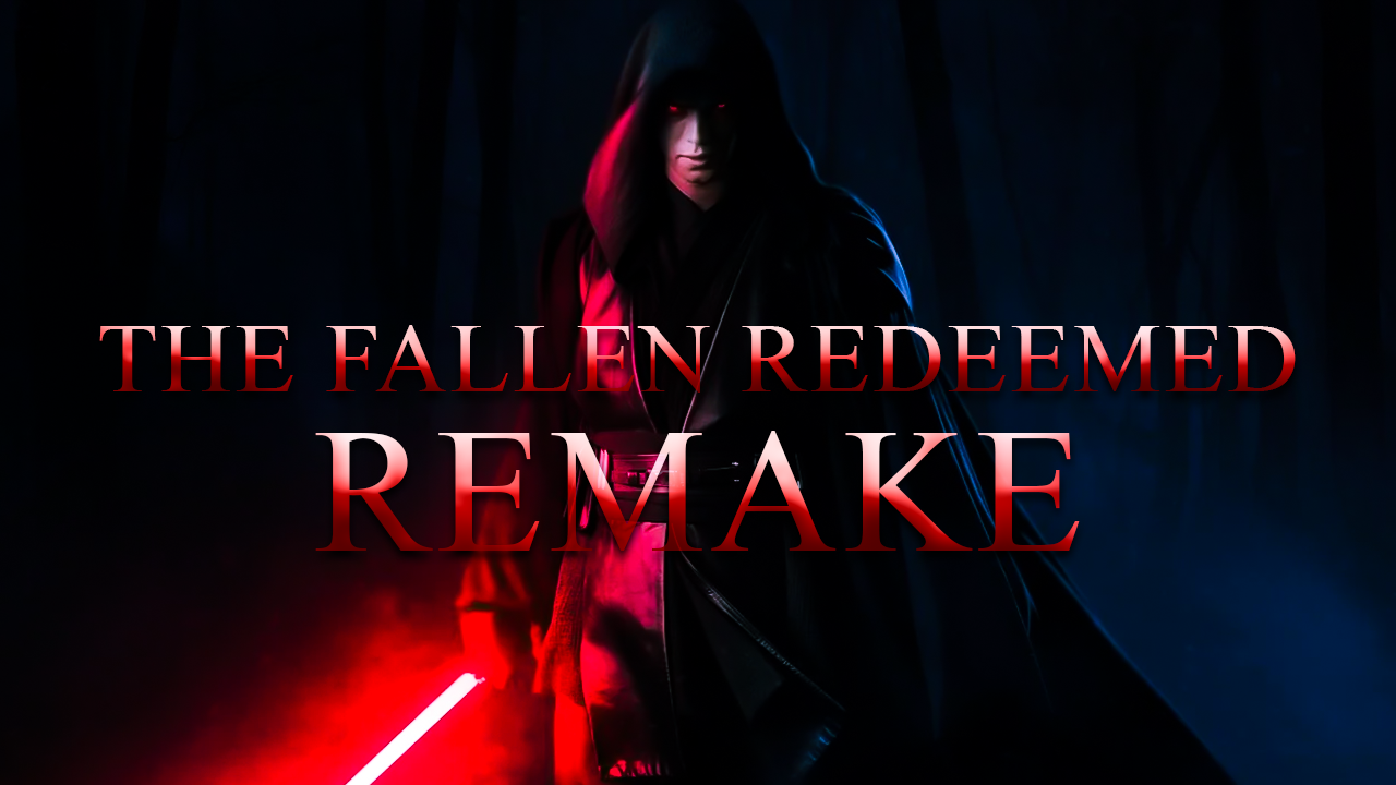 The thumbnail was created for a remake of my Anakin Skywalker Tribute video. My goal was to make it clear it was a remake video while also experimenting with new text styles.