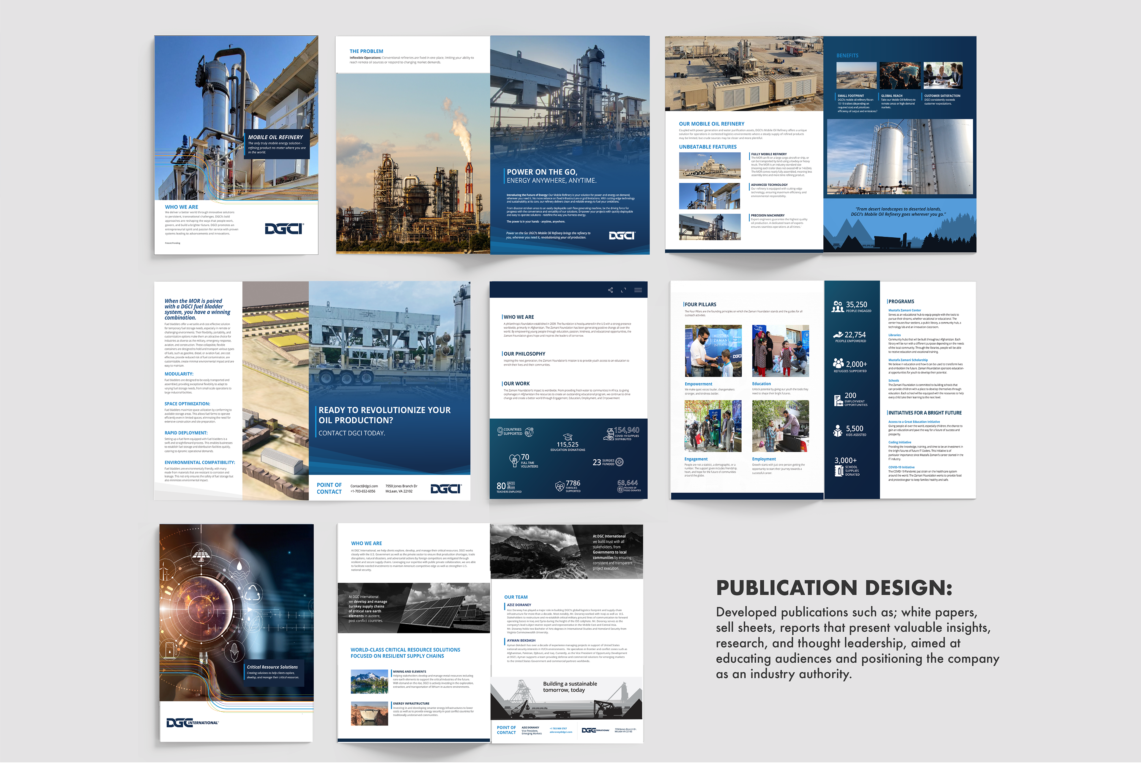 Patient design. Developed publications such as white papers, cell sheets, reports that present valuable insights, research, and thought leader ship. Aimed at educating audiences and positioning the company as an industry authority.