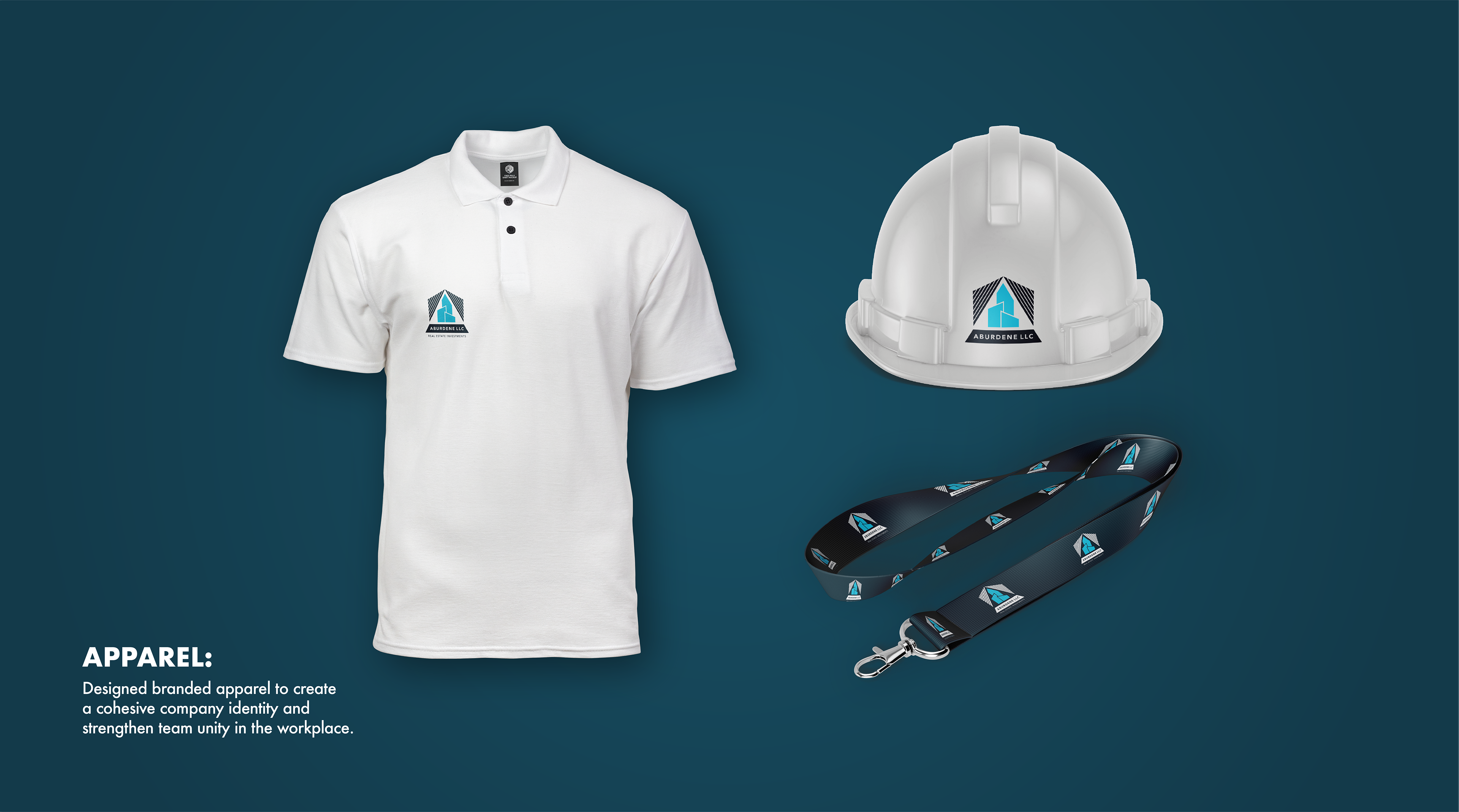 Apparel. Designed branded apparel to create a cohesive company identity and strengthen team unity in the workplace.