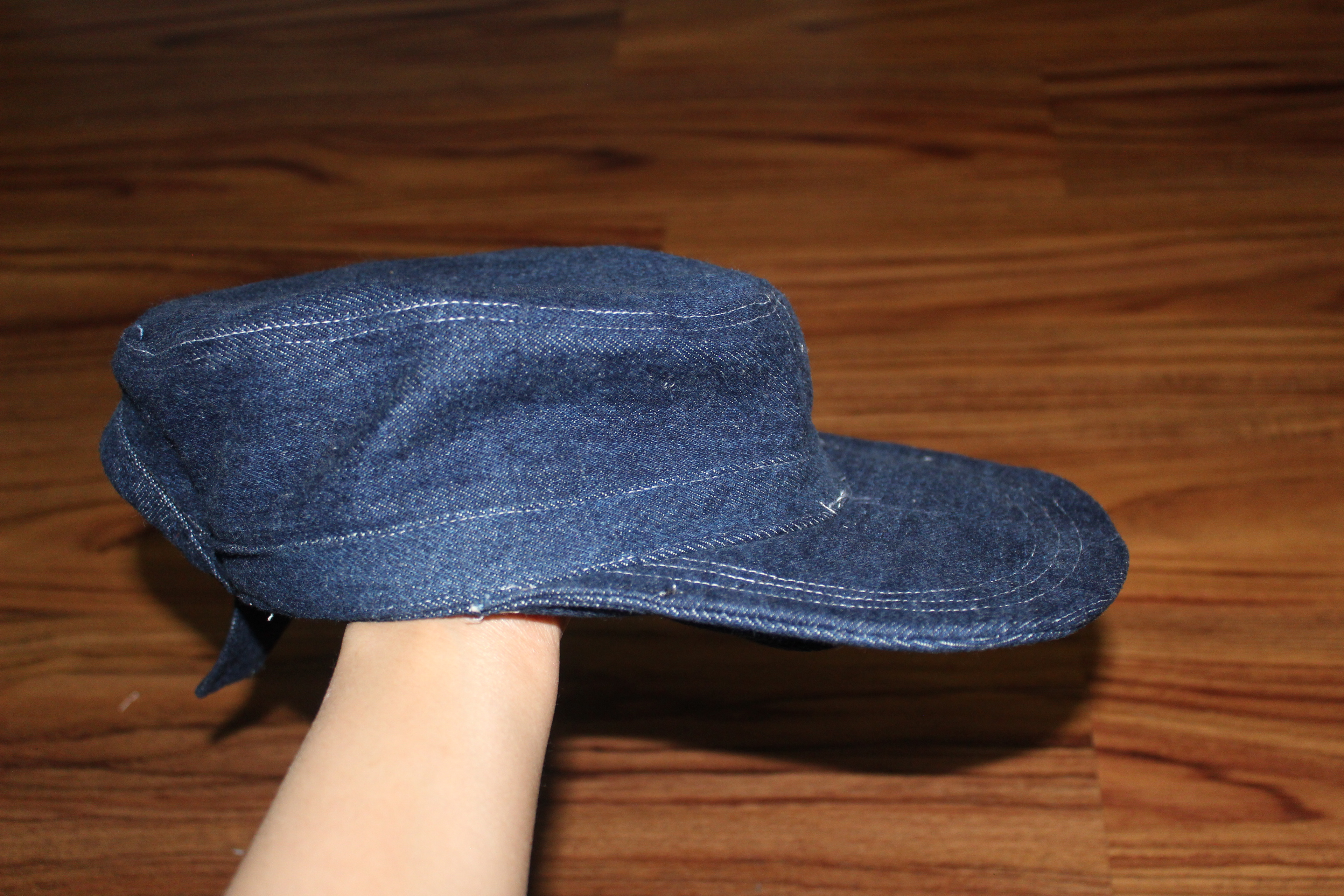 First hat, hence why the brim came out a little funky. 