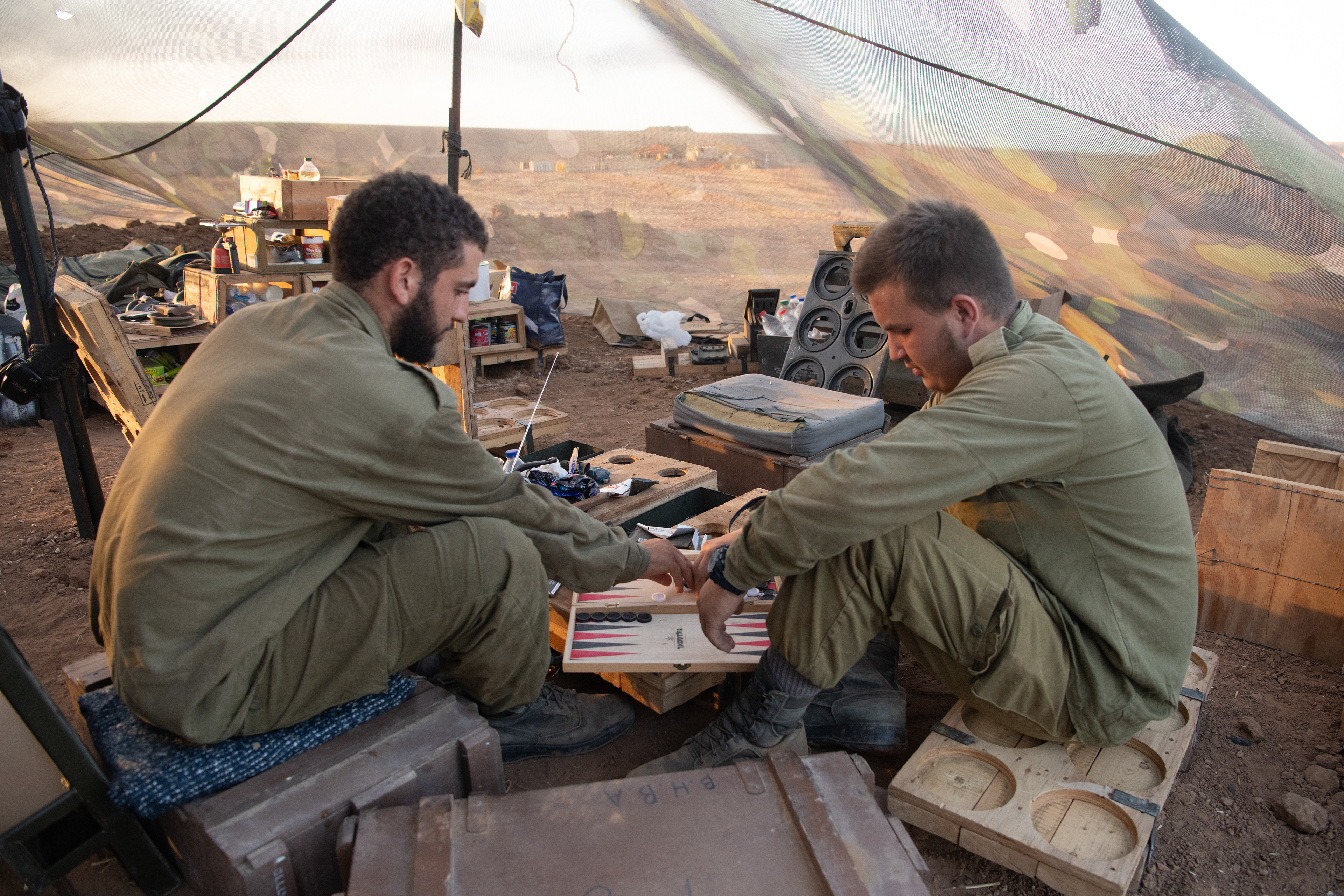 Soldiers in field