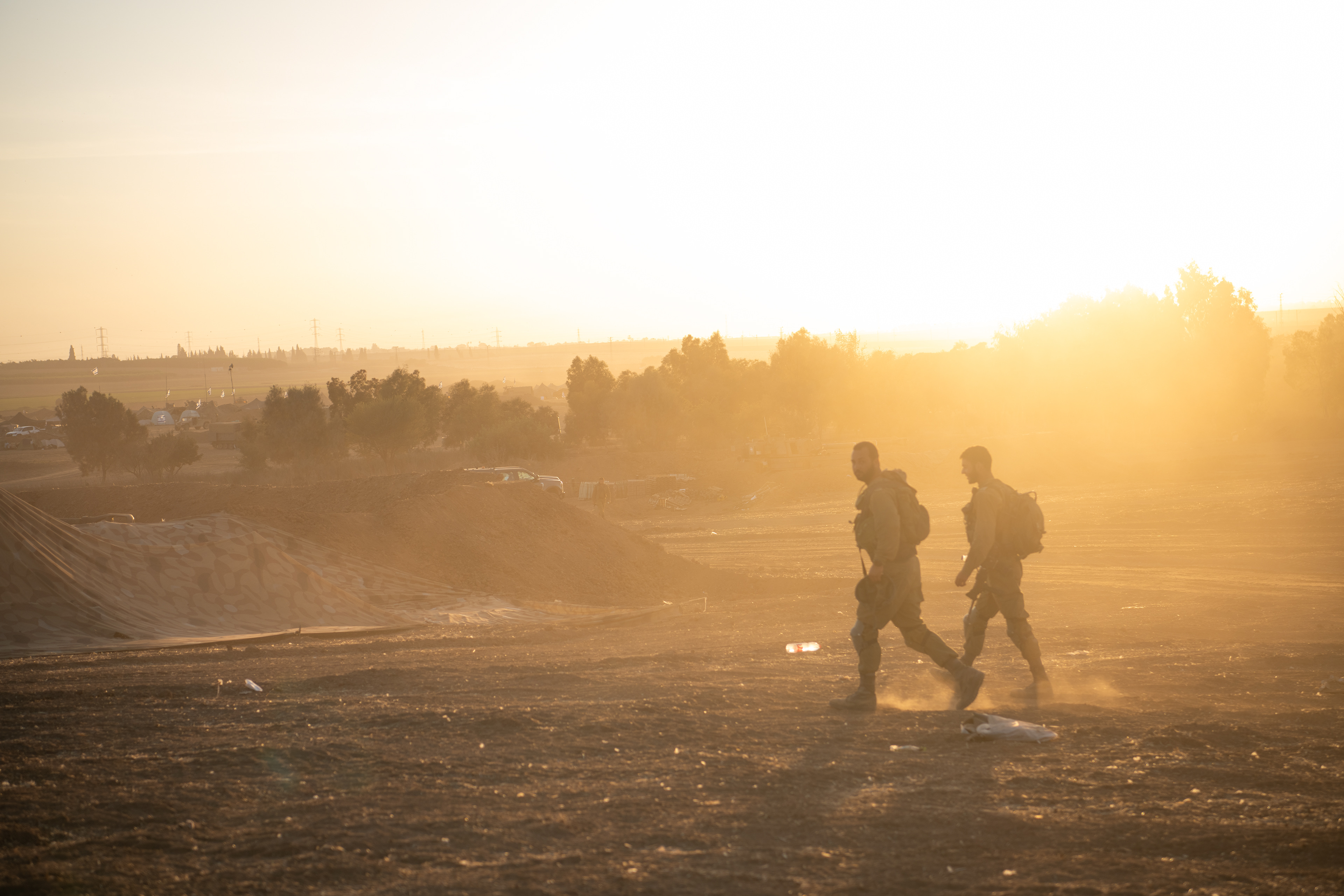 Soldiers in field
