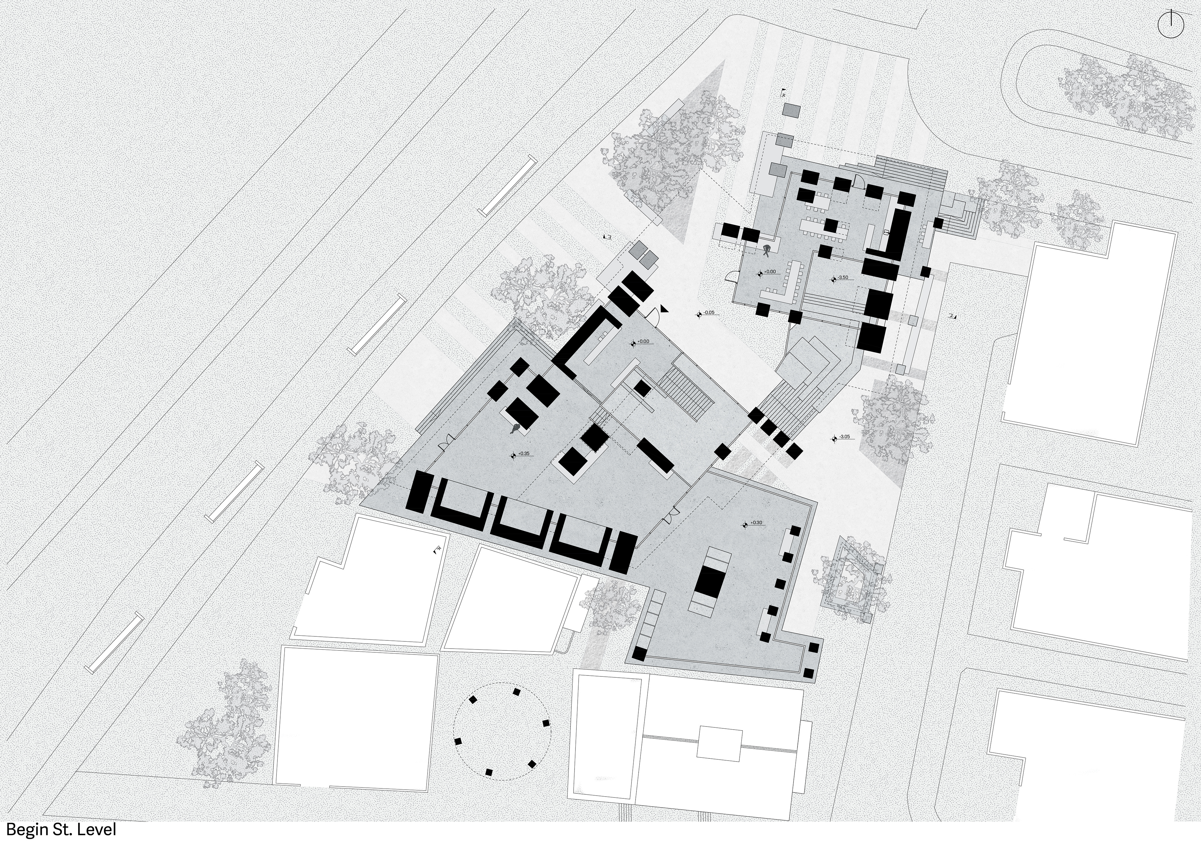 Ground Level plan (Begin st.)