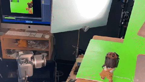 Time lapse of the animation process