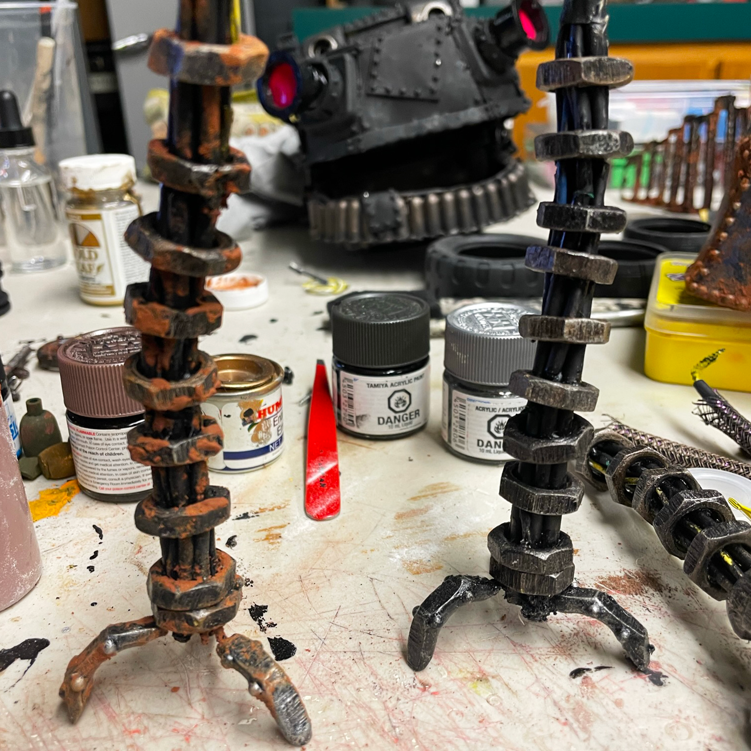 Robot legs after & before