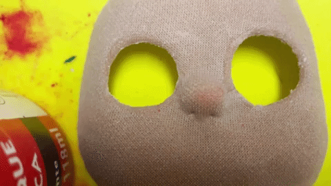 Red chalk pastel used to create blush