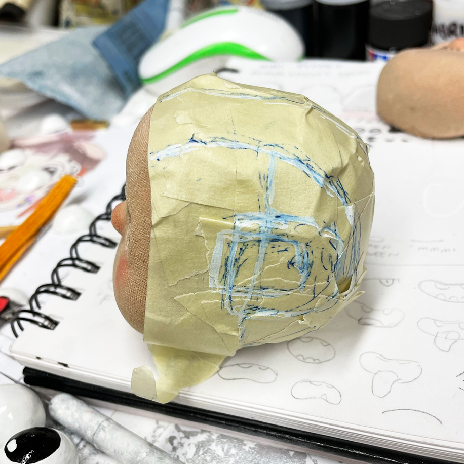 Making tape used to make hat pattern