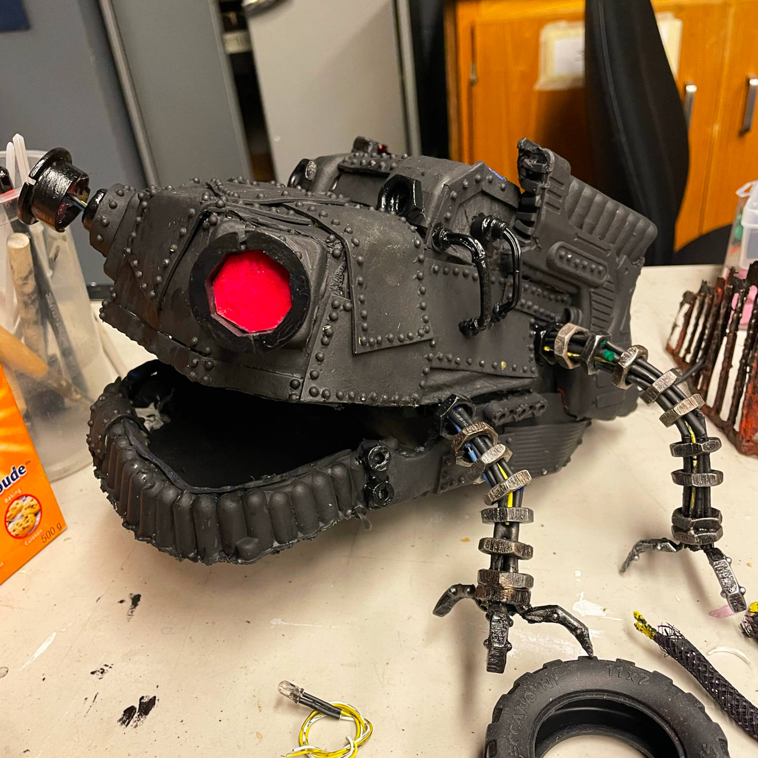 Black acrylic base coat