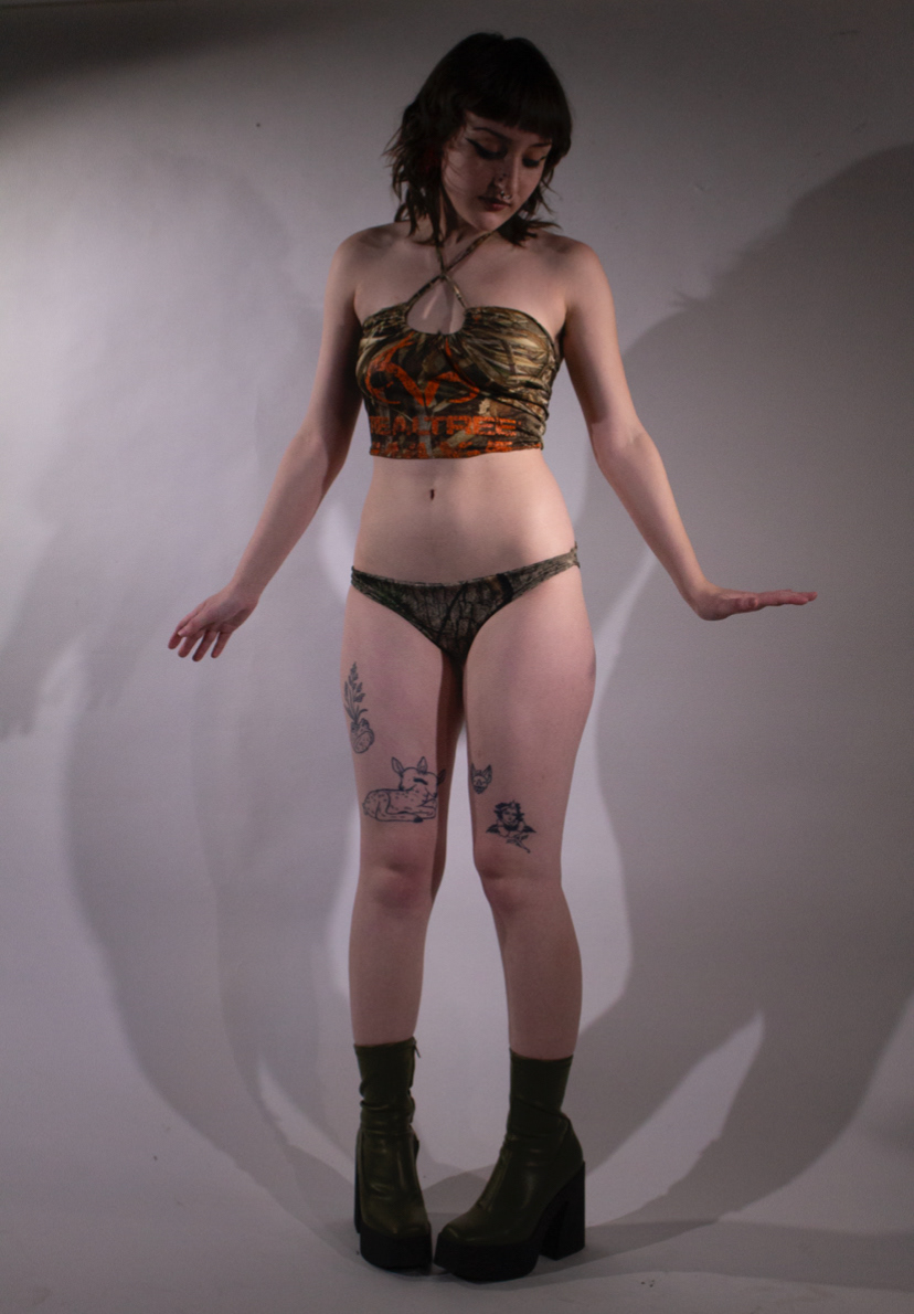 Camo Top and Panty Set