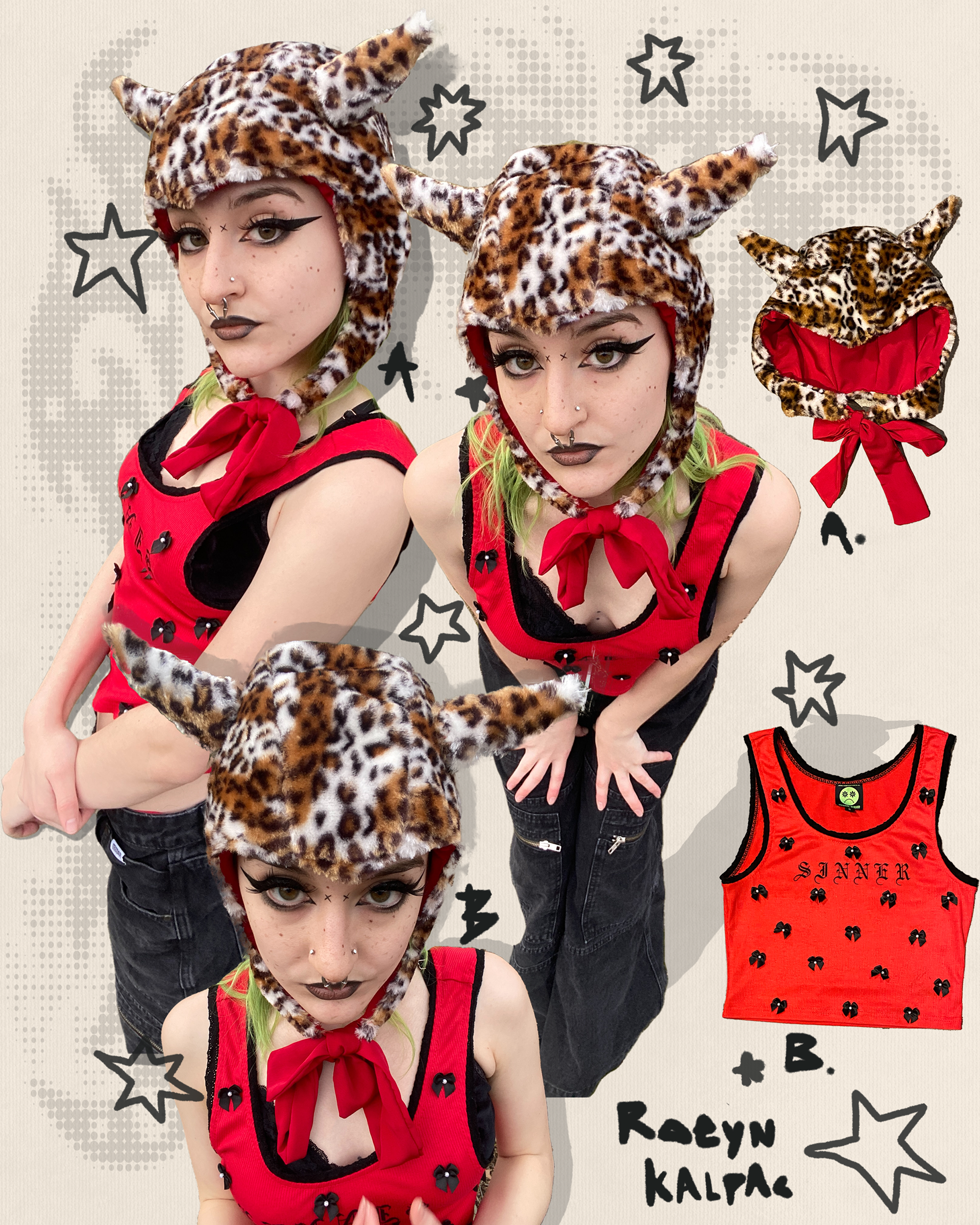 Cheetah Bonnet