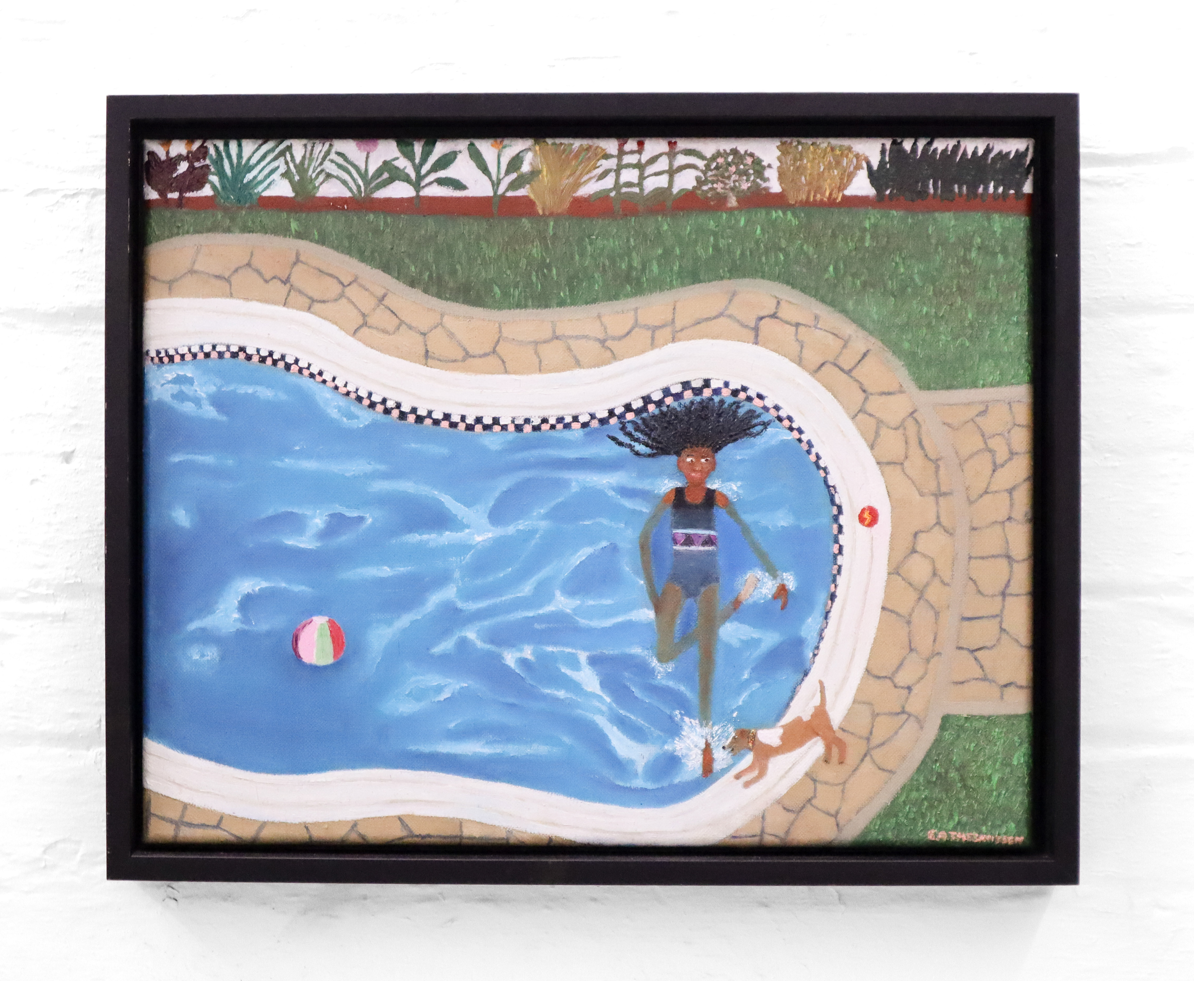 Pool Party (2025) Errol Theunissen, 50x40cm, oil on linen