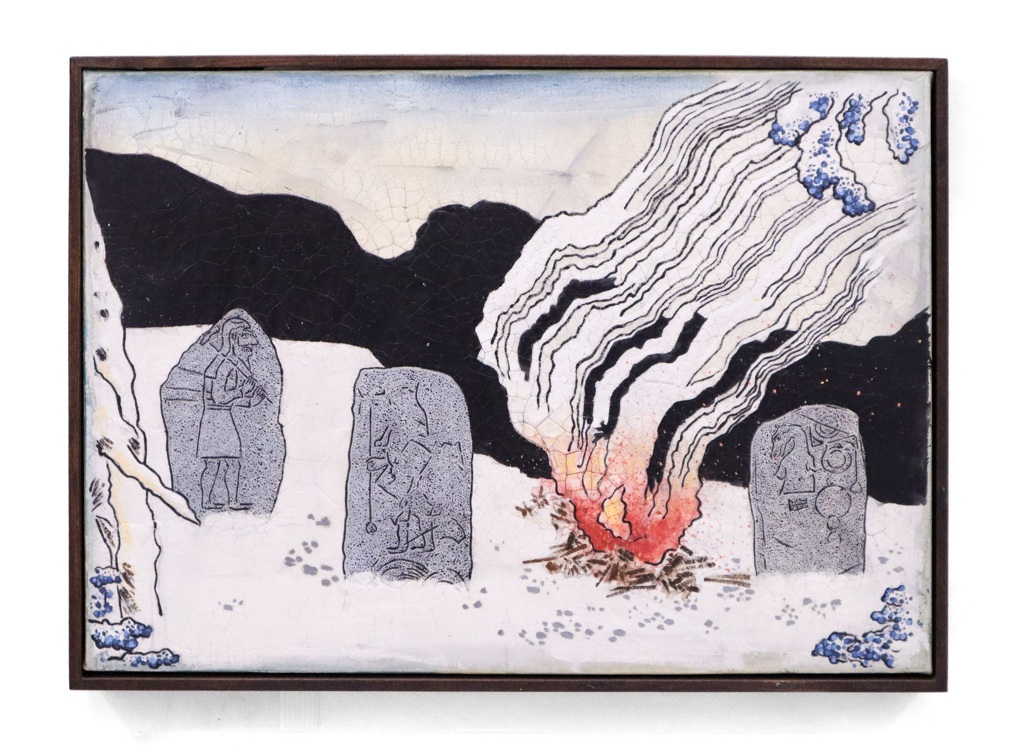 Elite Centres Explained the Nurse - Katsushika Hokusai/Rhynie (2021) Craig Coulthard, 44x32cm, acrylic on canvas