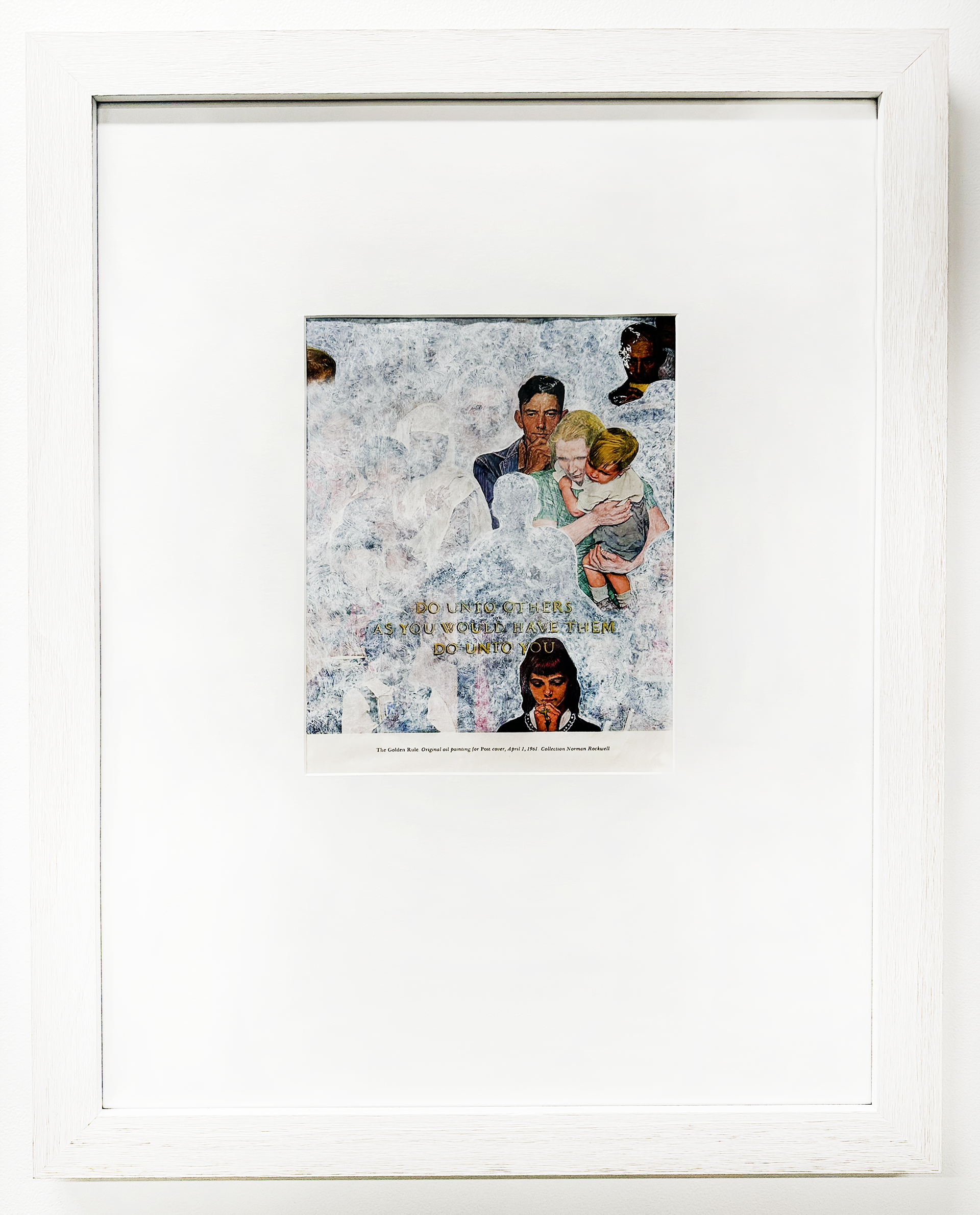 Just Like Grandpa Always Wanted | Gouache, Varnish and Metallic Paint on Reproduction from a Book | February '25