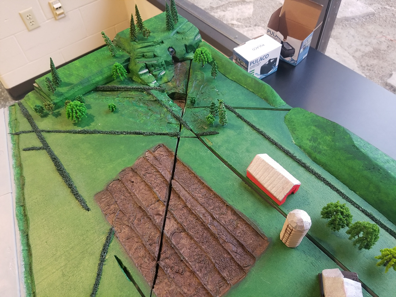 Farm and sinkhole