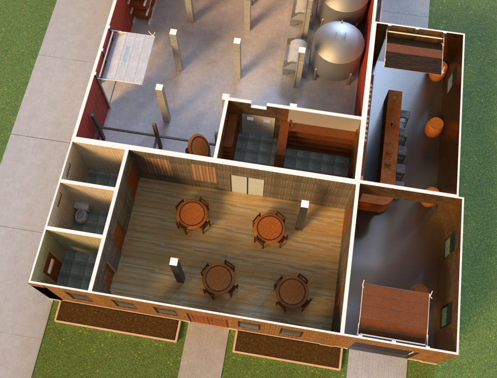 Winery concept - dining overview