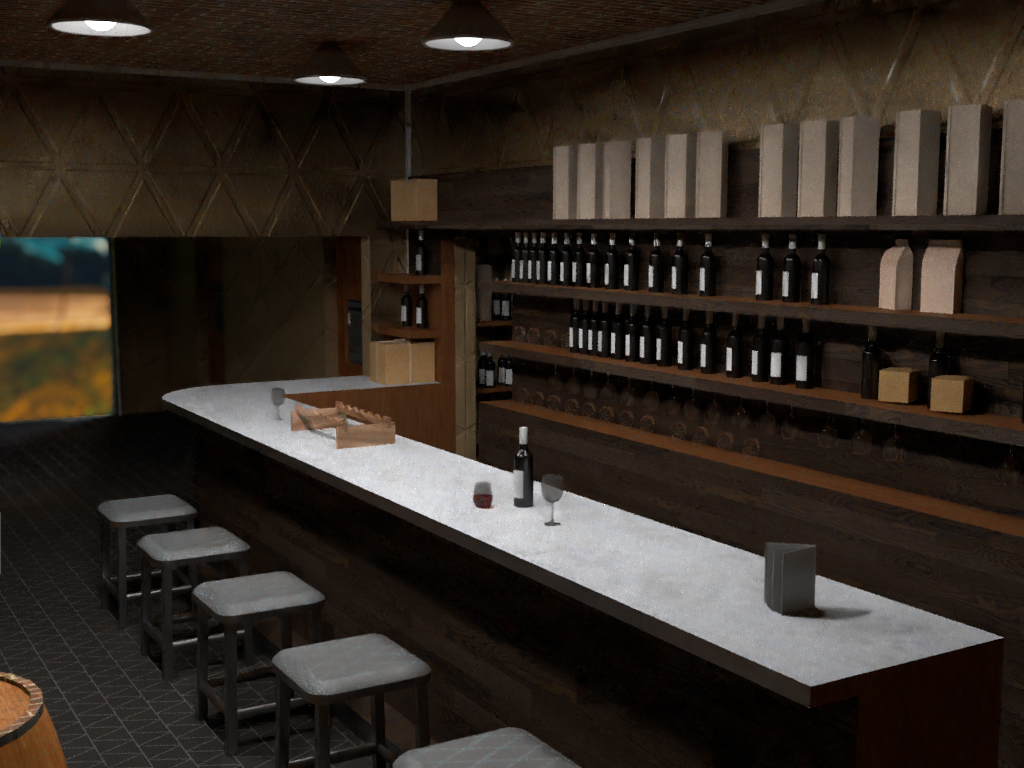 Winery concept - wine bar