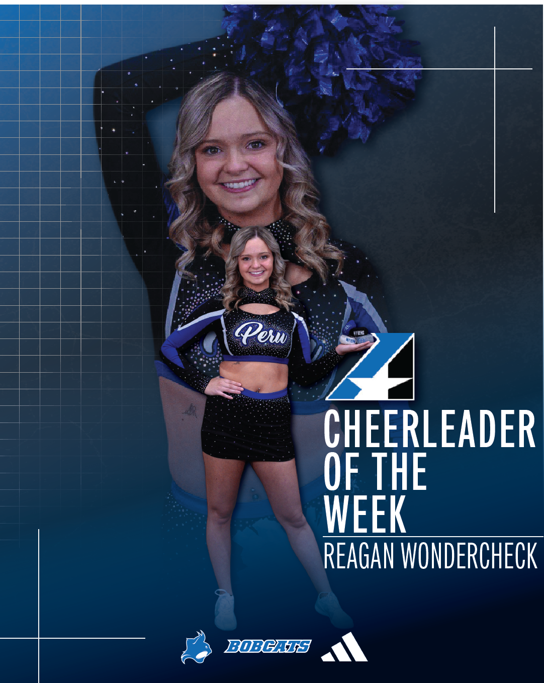 Conference Cheerleader of the Week posted to social medias.