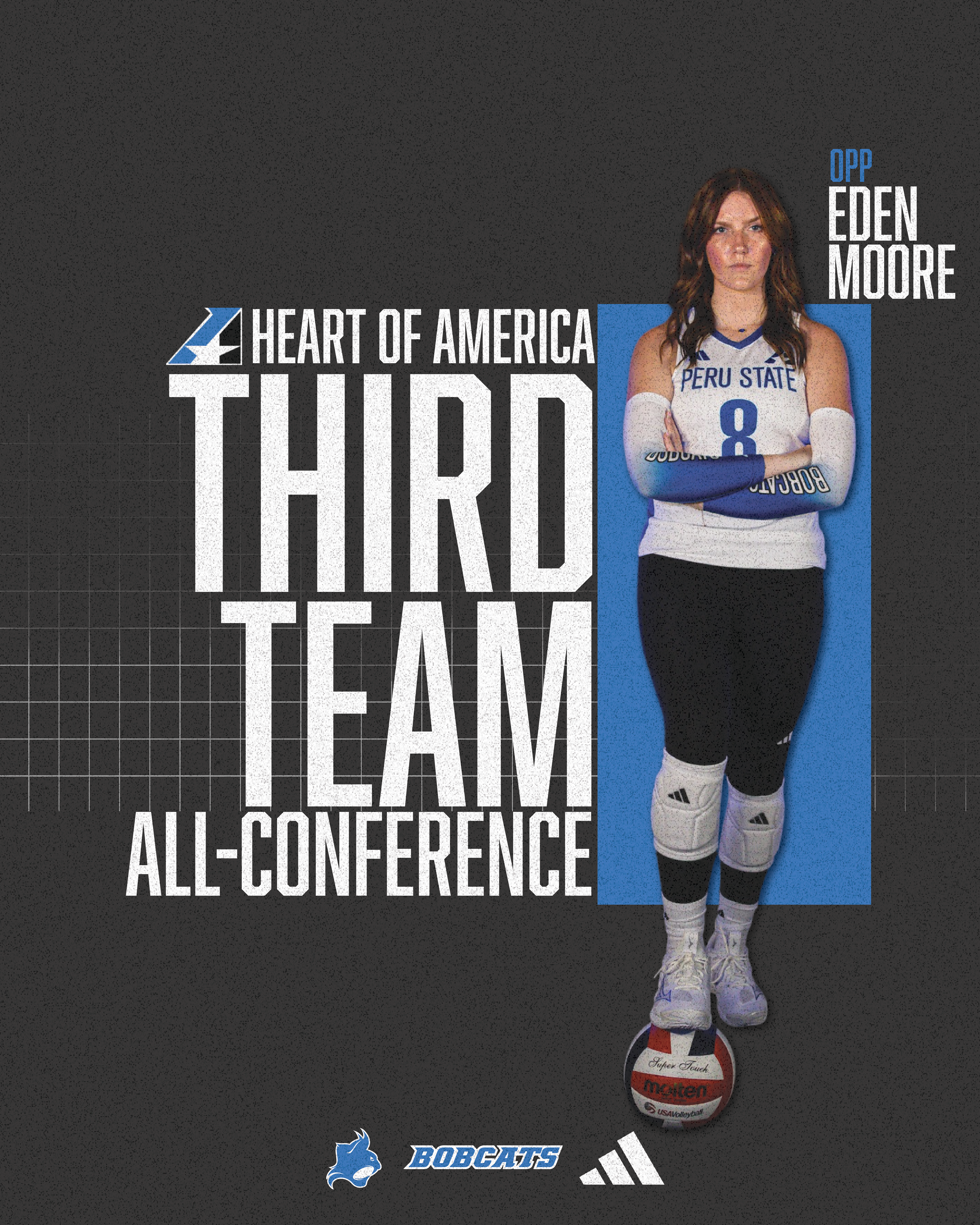 Volleyball All-Conference annoucement to social medias.
