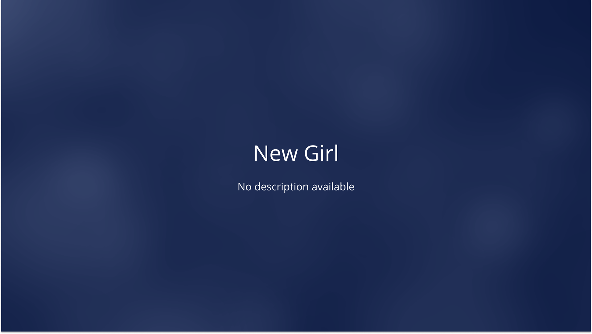 'No info' expanded screen