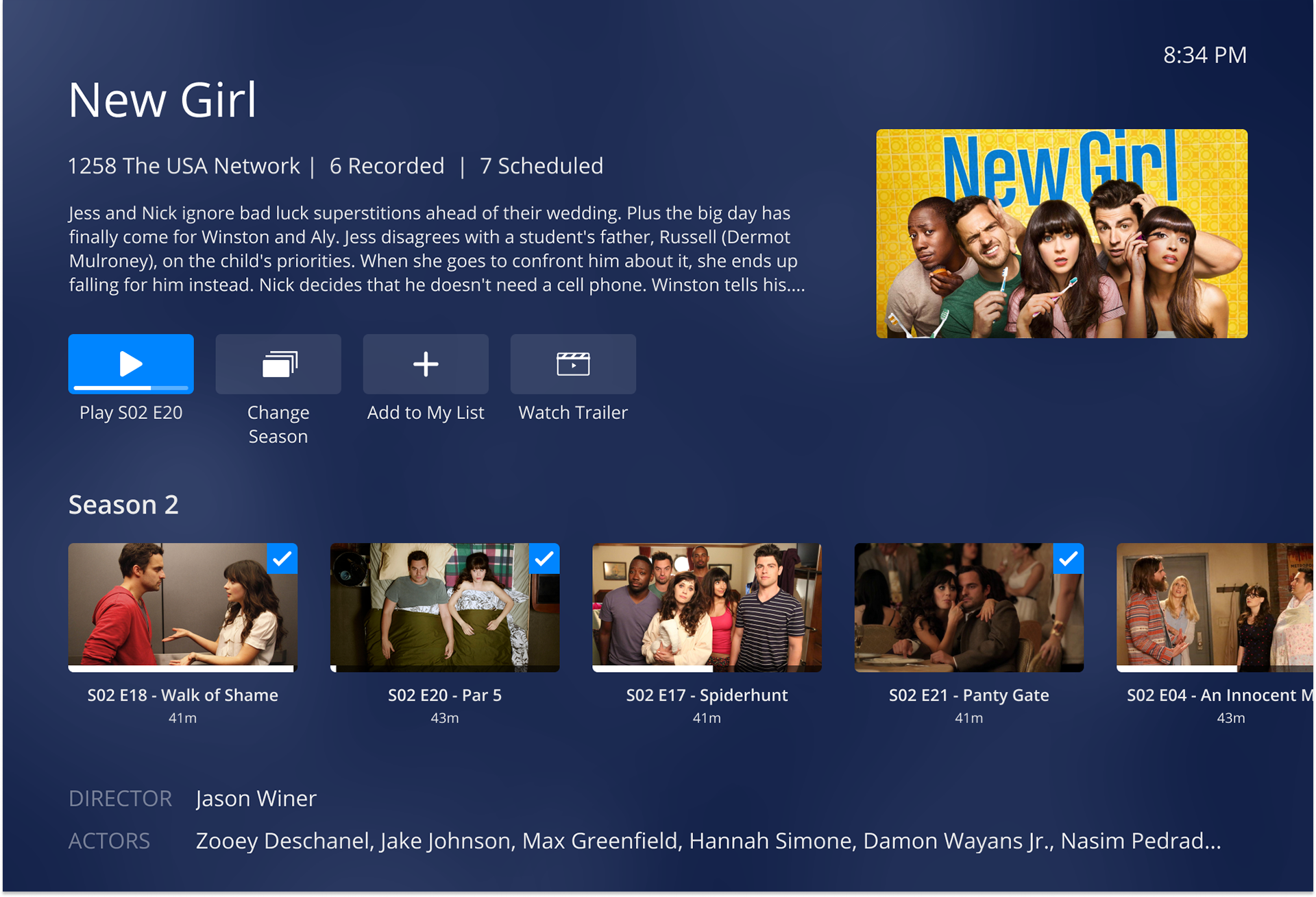 Video on Demand Episode List