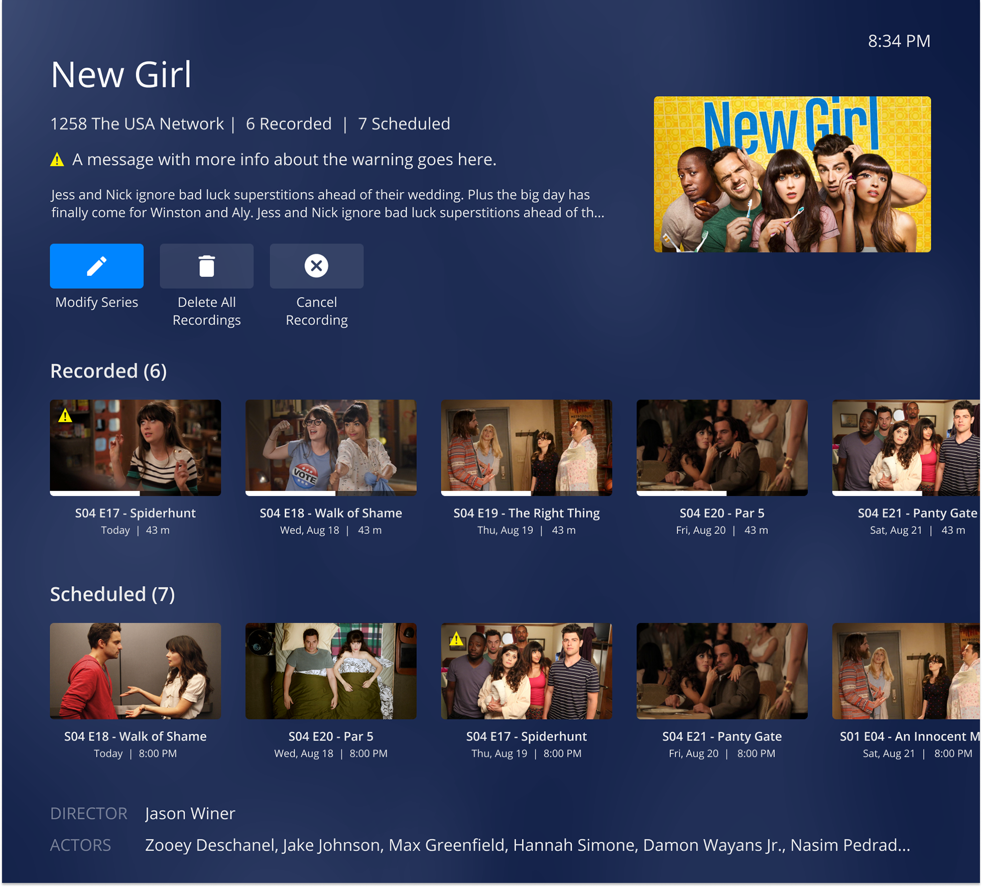 NDVR Episode List
