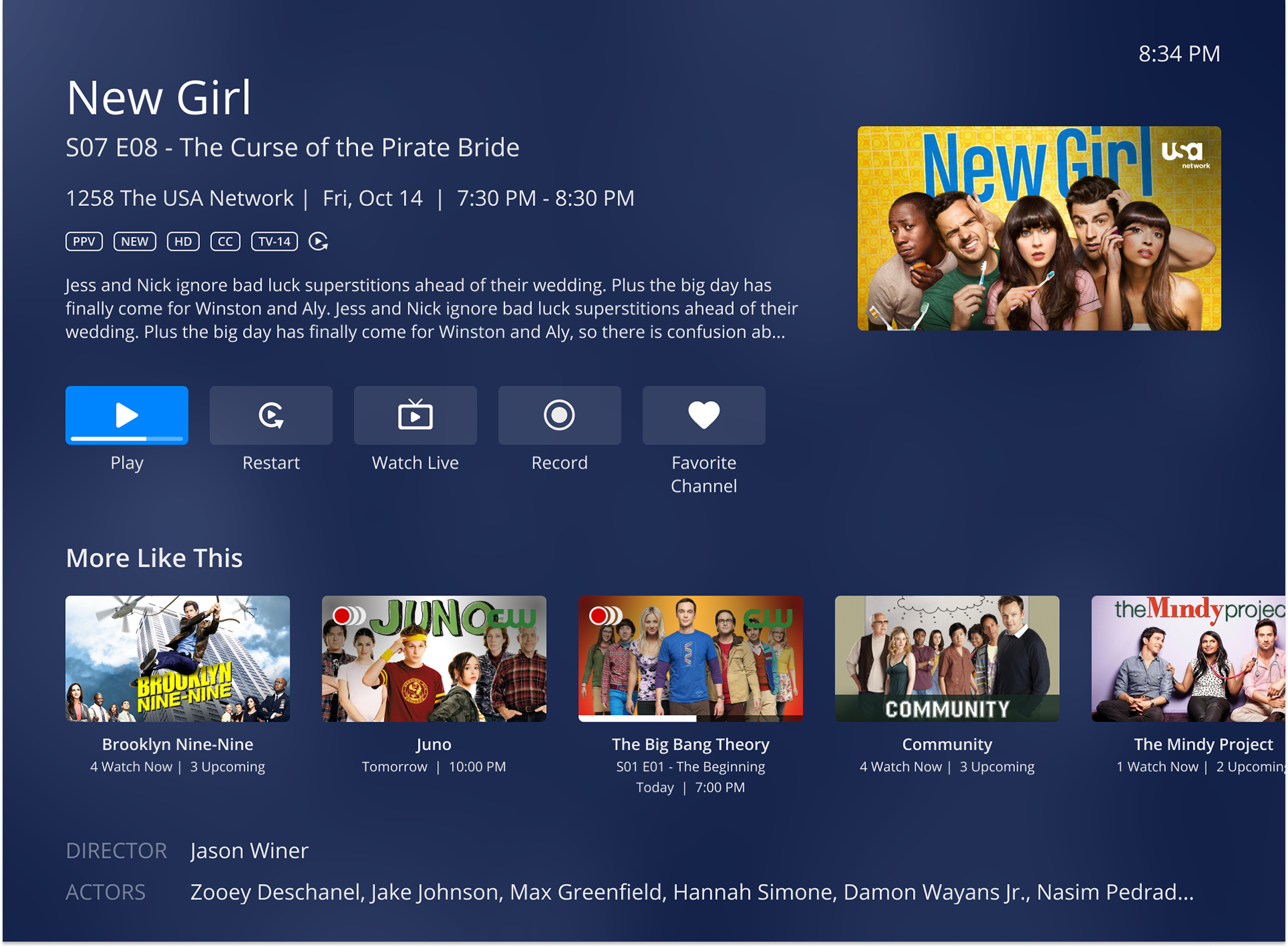 Live TV Details
