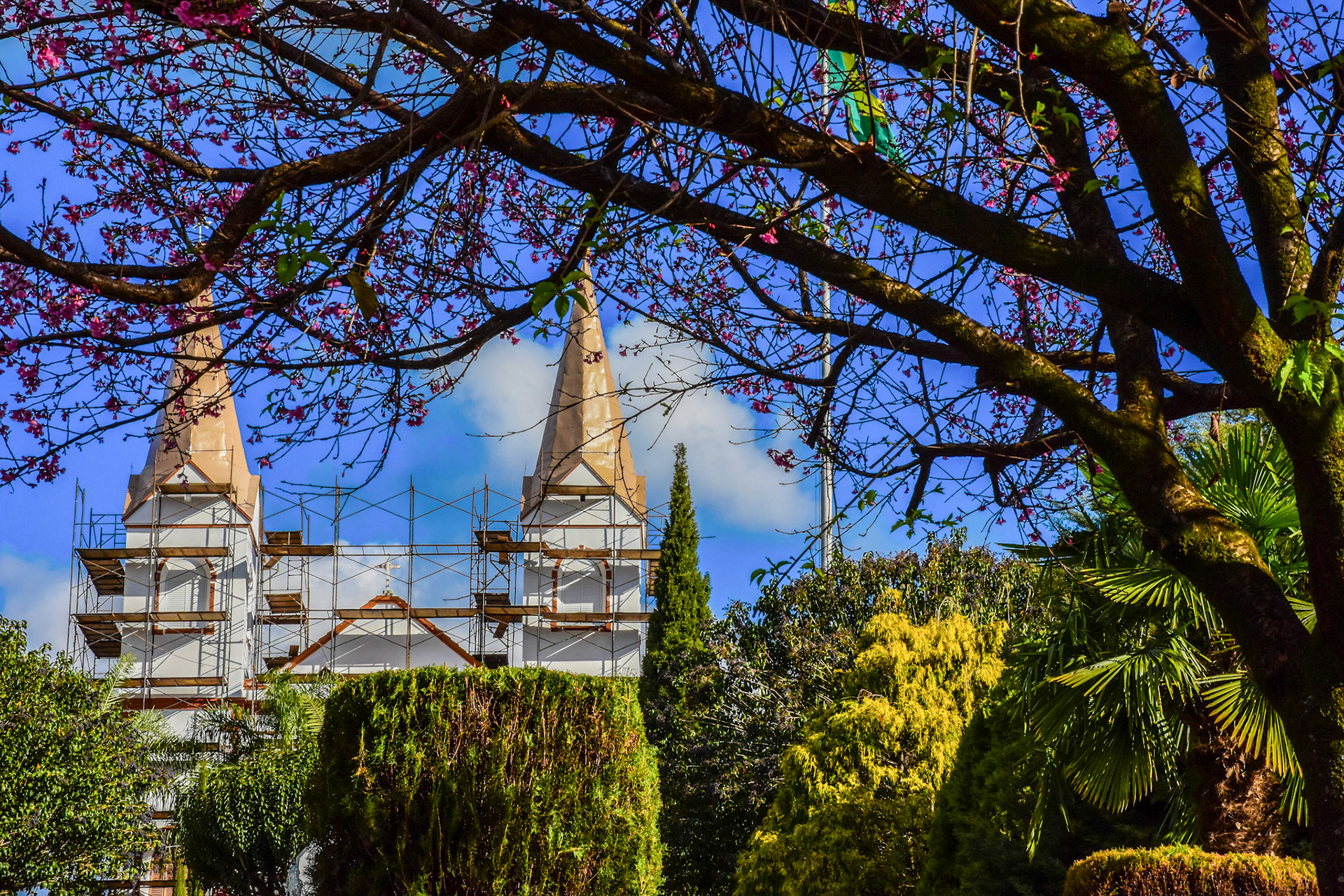 Praça Andreas Thaler, Treze Tílias (SC) | Foto: Felipe Reis/Verum Fotojornalismo