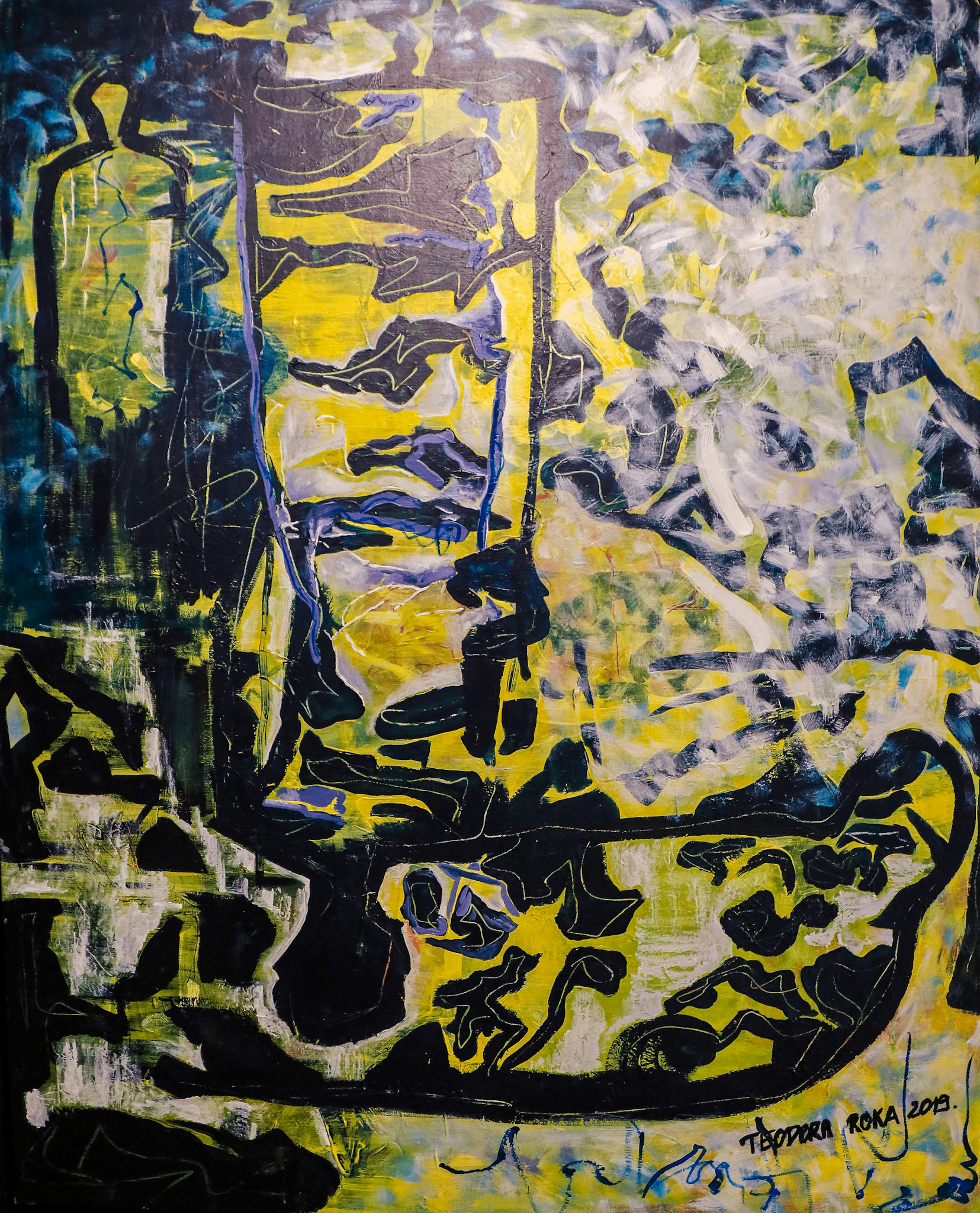 Him | acrylic on wood | size 120x100cm | year 2019 (SOLD)