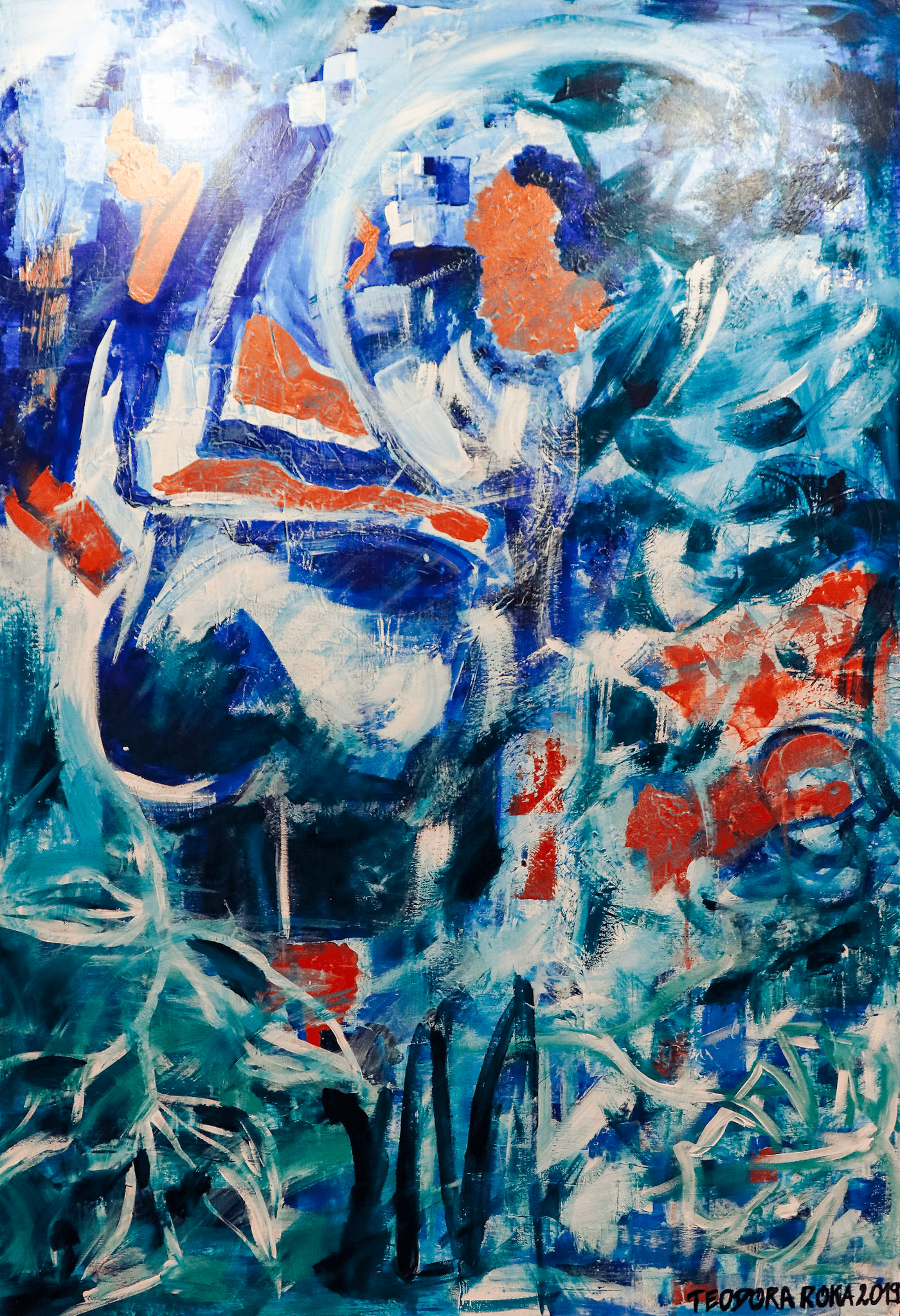 Atlantis | acrylic on canvas | size 120x90 cm | year 2019 (SOLD)