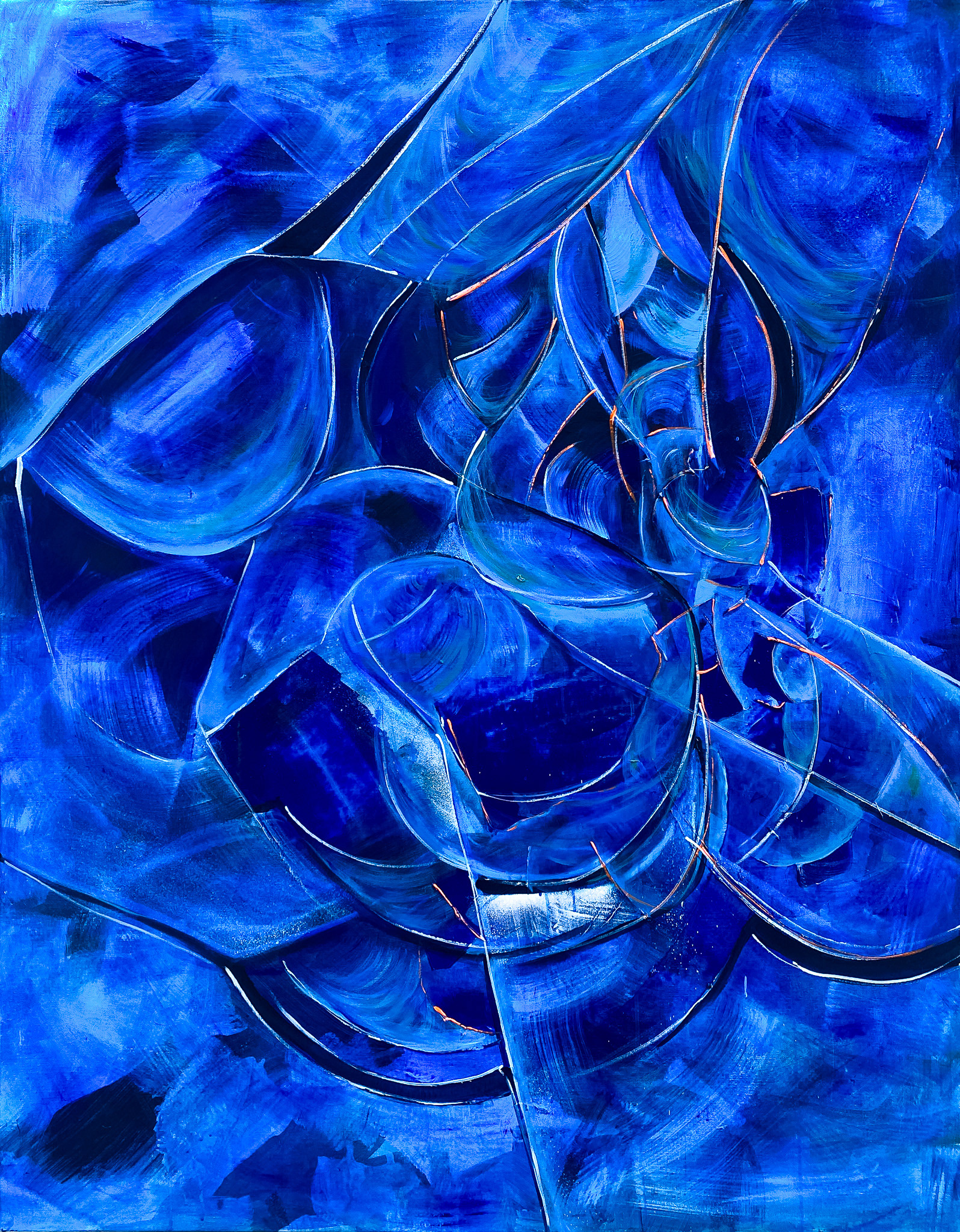 'On autopilot' | acrylics & oil on canvas  | size 120x160 cm | year 2023 