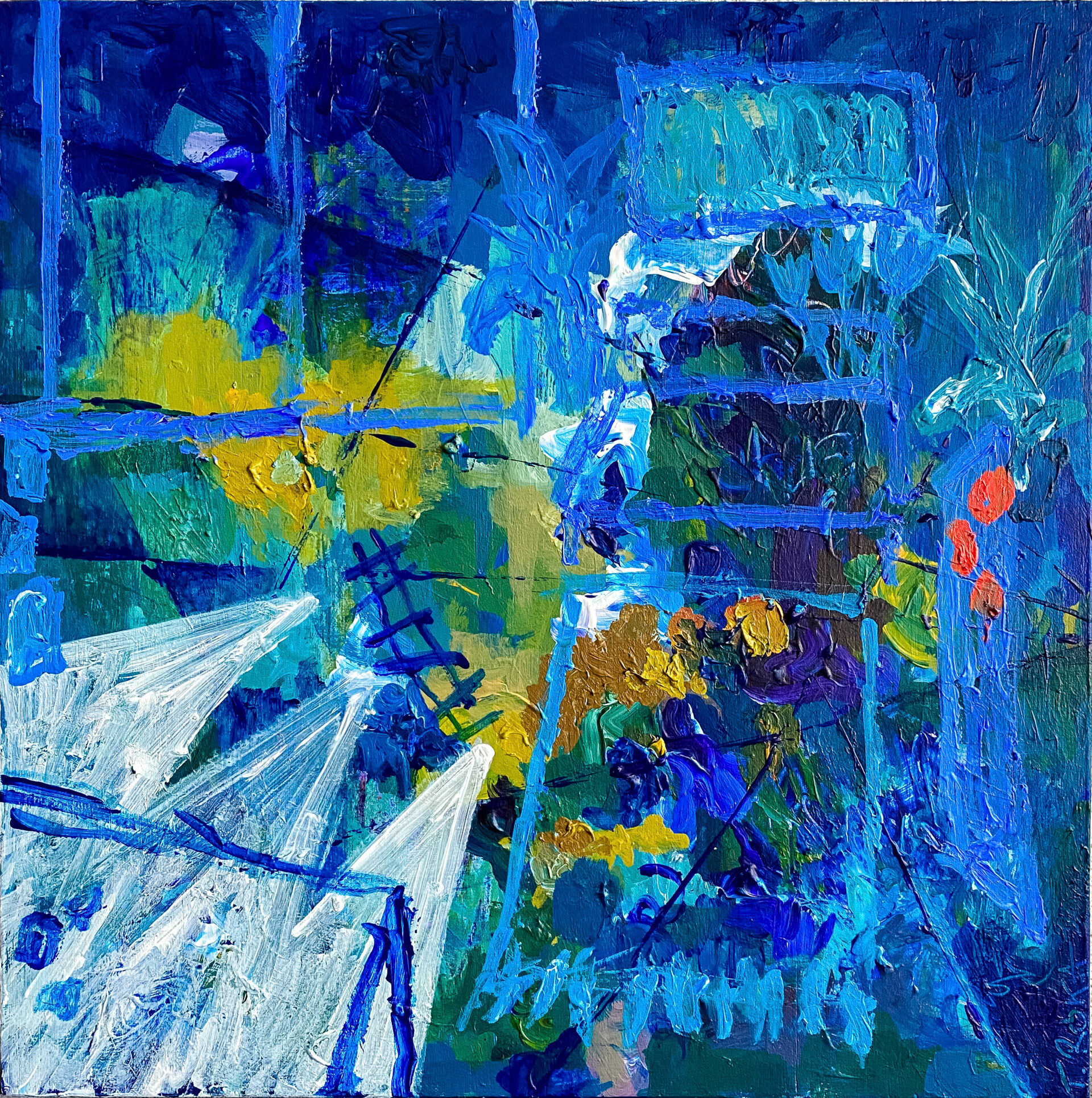 Inside OUT | acrylics on wood | 32x32 cm | year 2022 (SOLD)