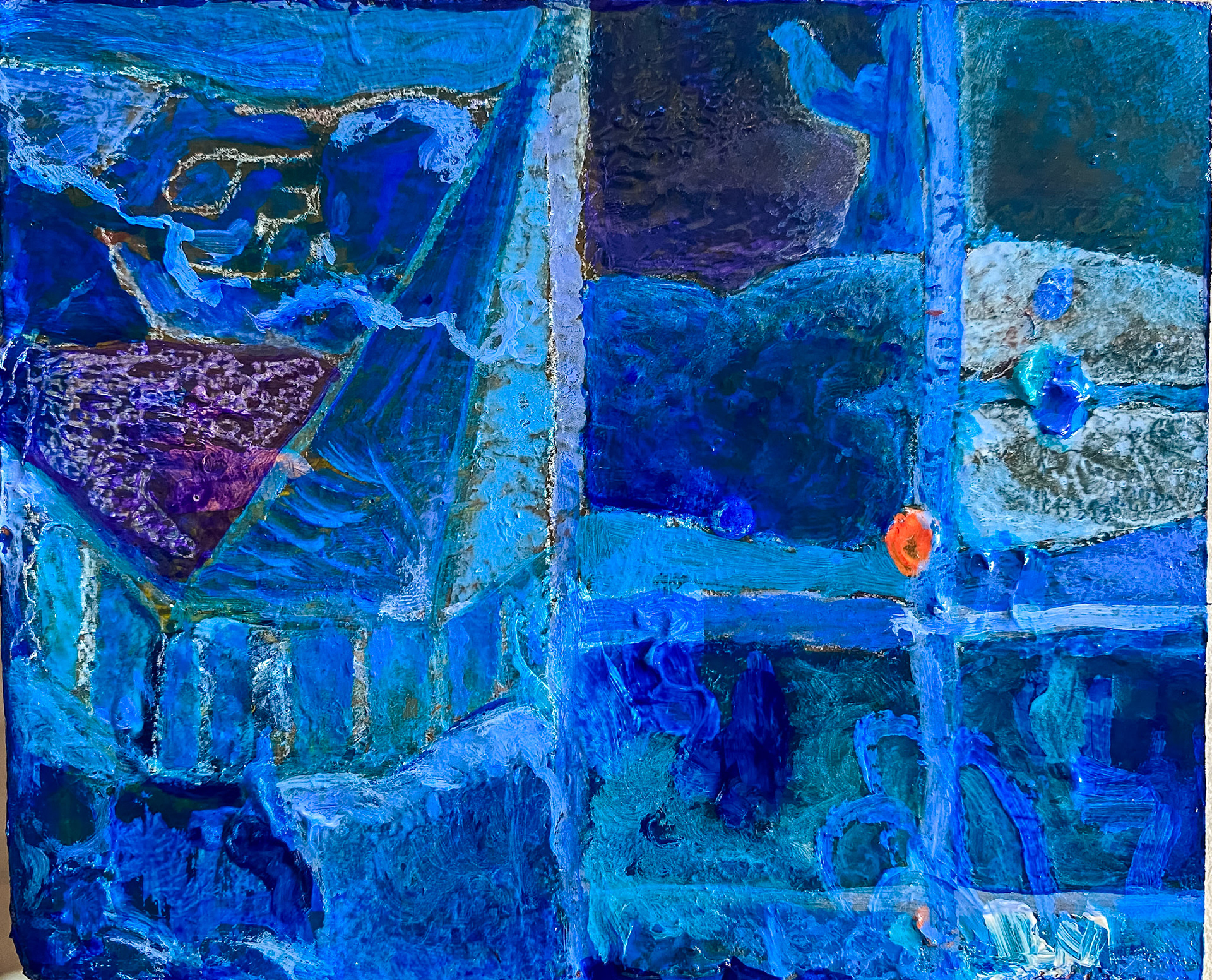 Winter Landscape | acrylics on wood | 10x12 cm | year 2022 (SOLD)